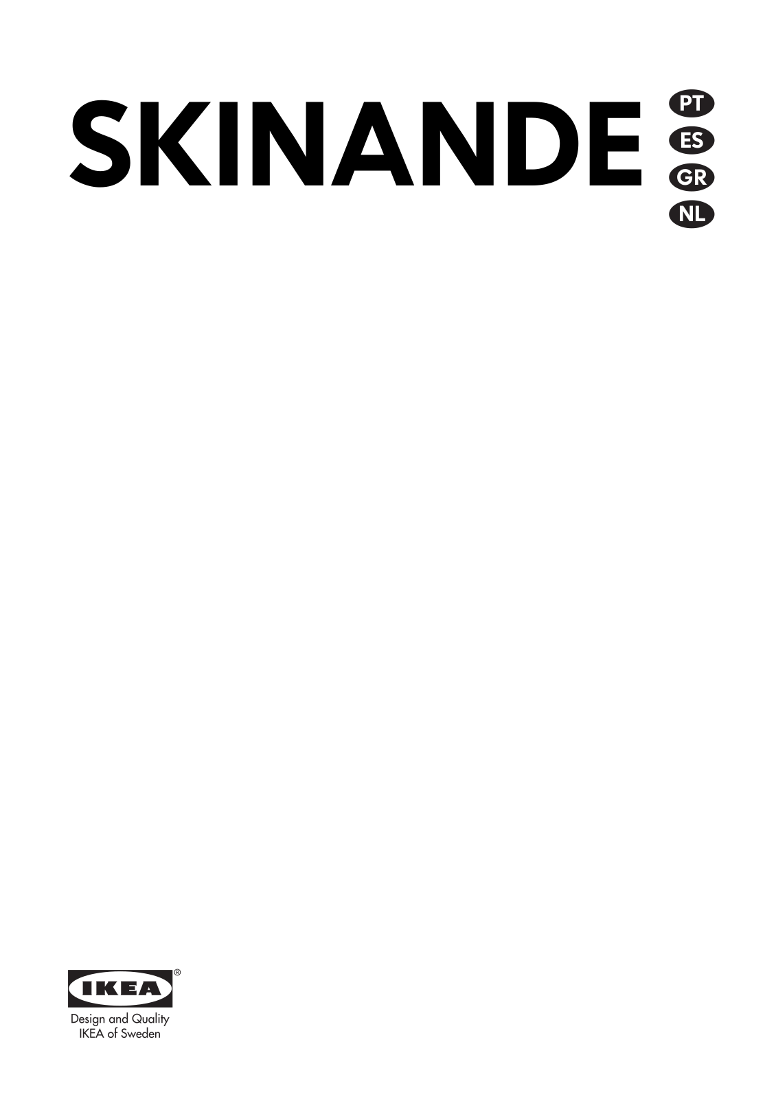 IKEA SKINANDE User Manual