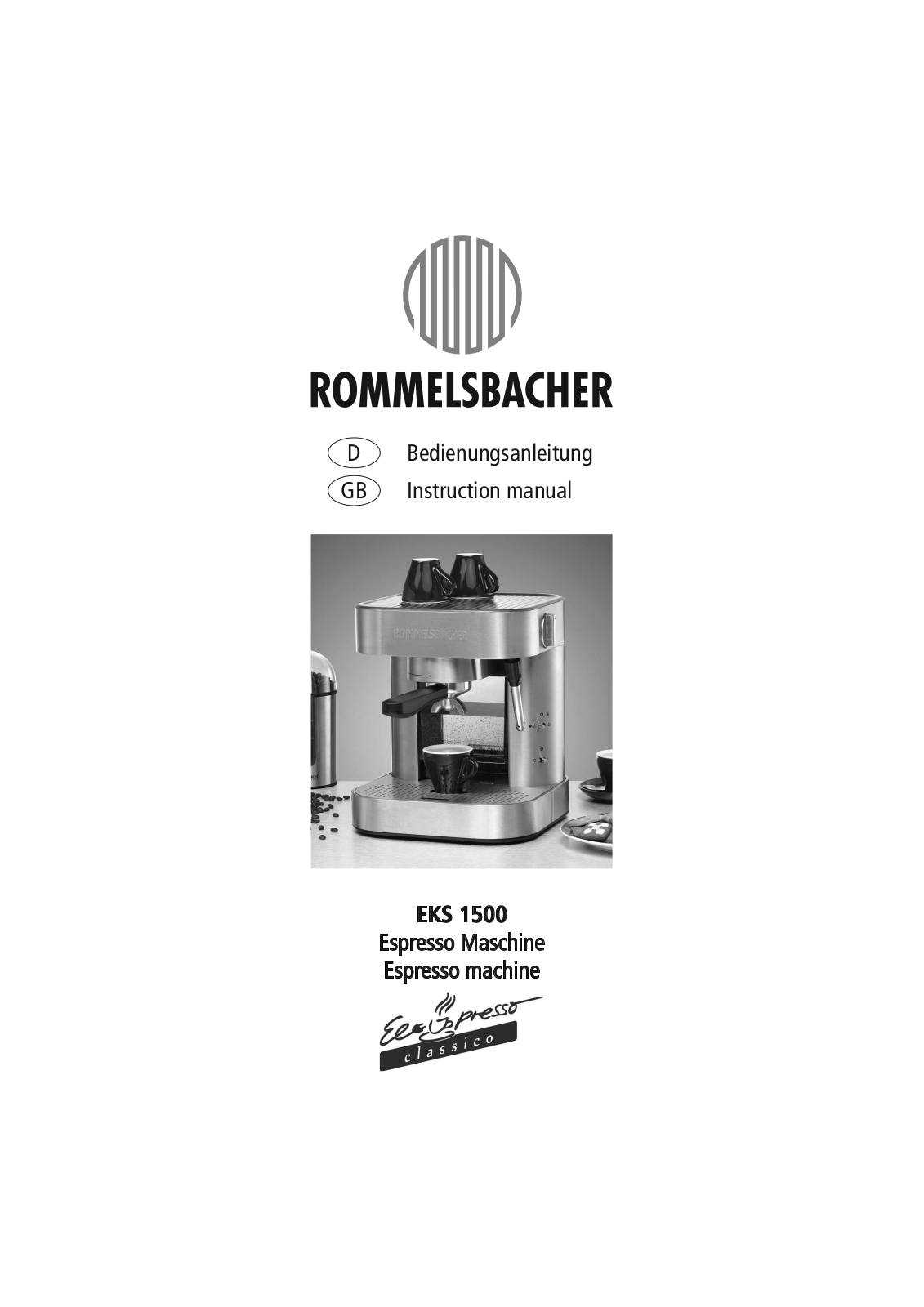 Rommelsbacher EKS 1500 User Manual