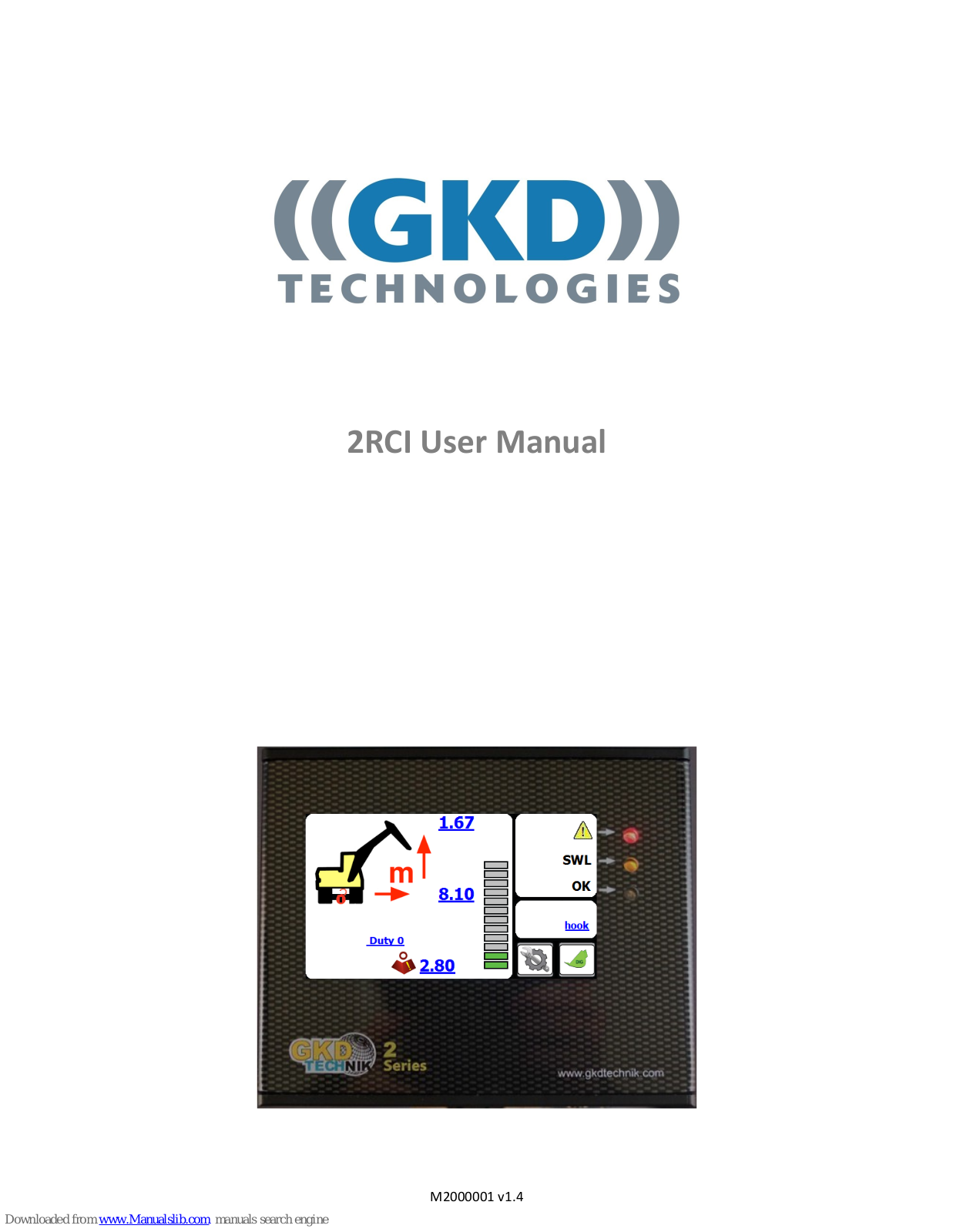 GKD 2 Series, 2RCI User Manual