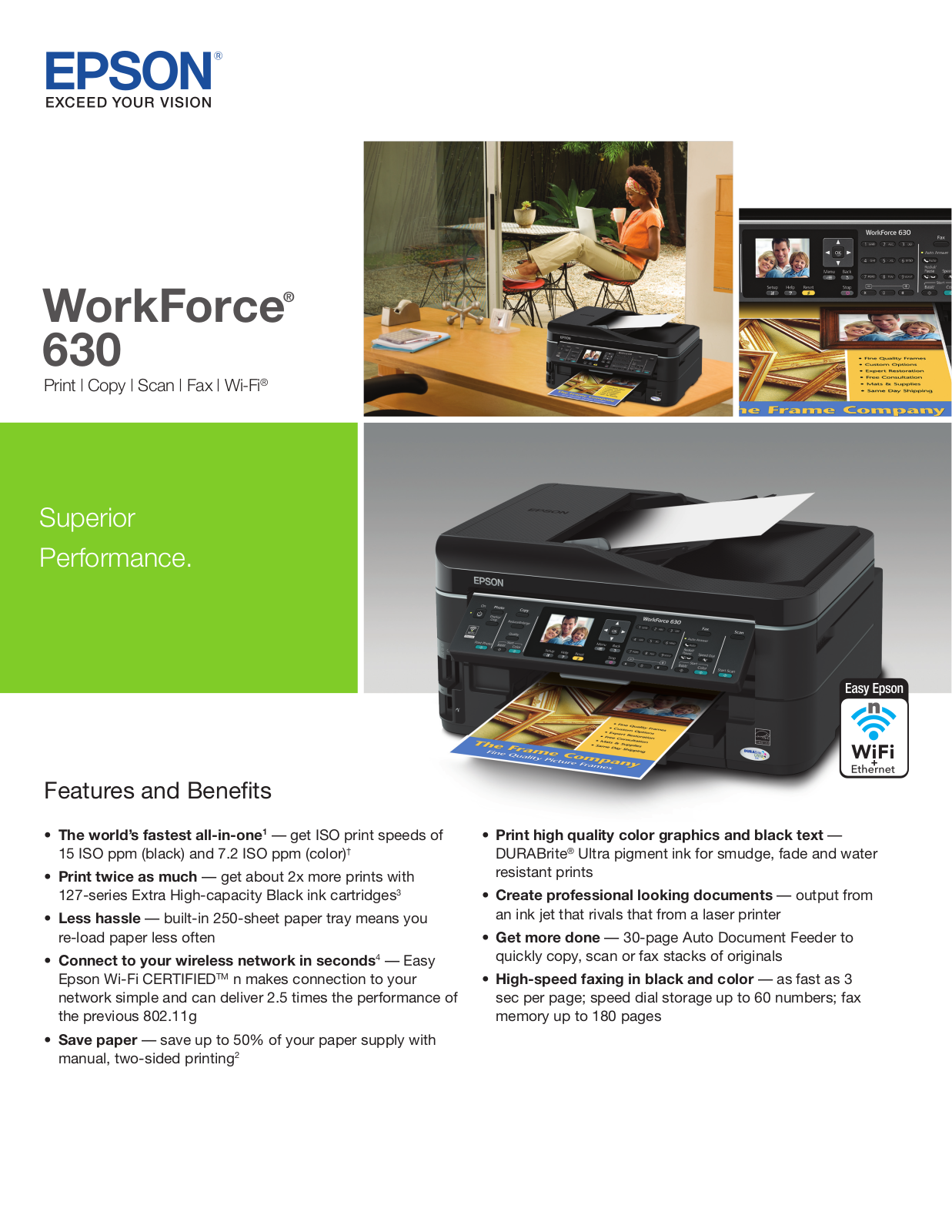 Epson WorkForce 630 Product Brochure