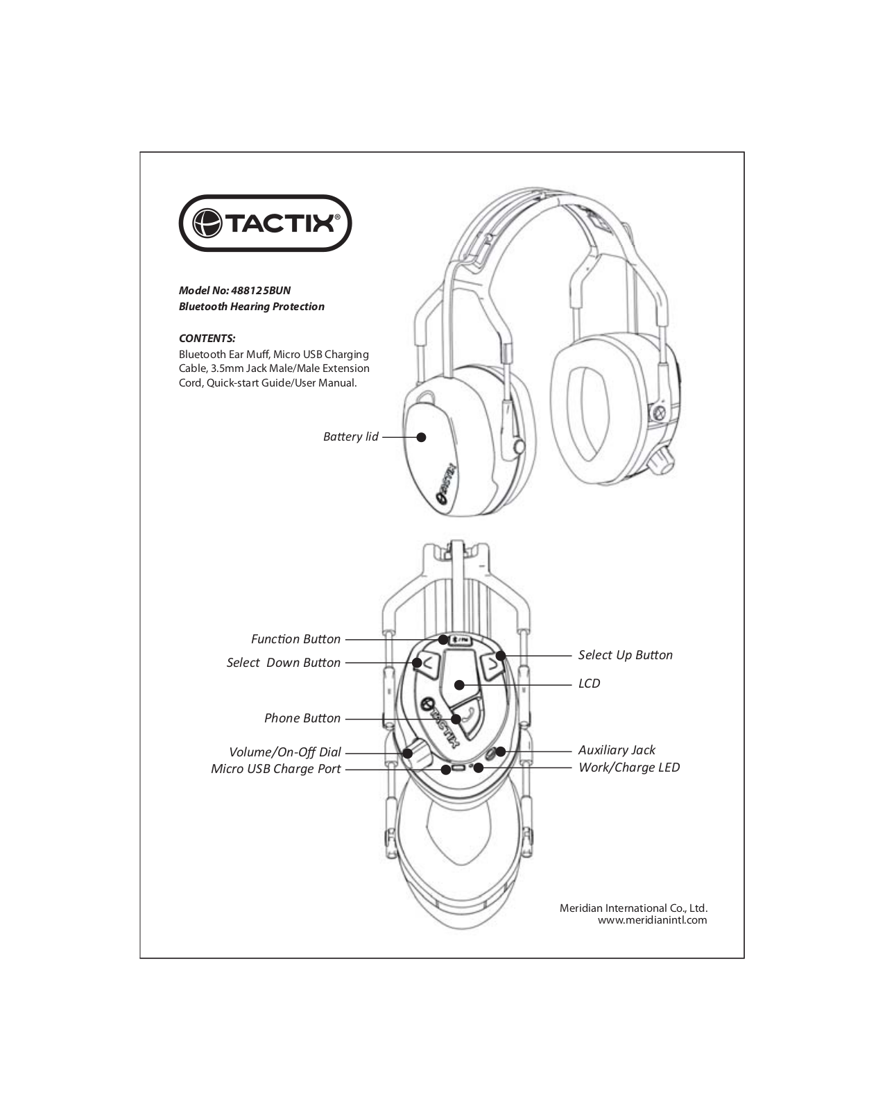 Meridian 488125BUN User Manual