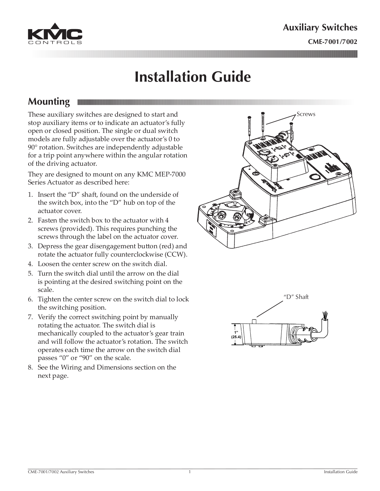 KMC Controls CME-7002 User Manual