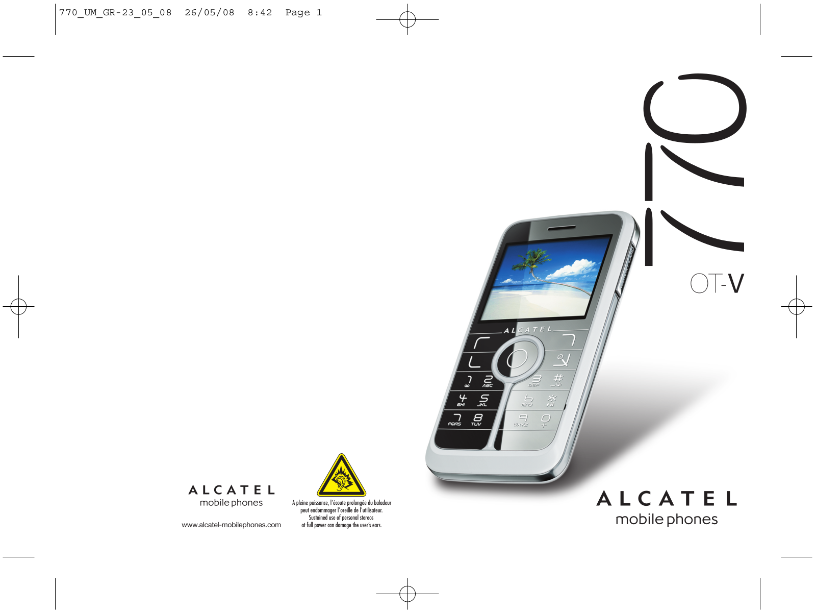 Alcatel OT-V770 User Manual