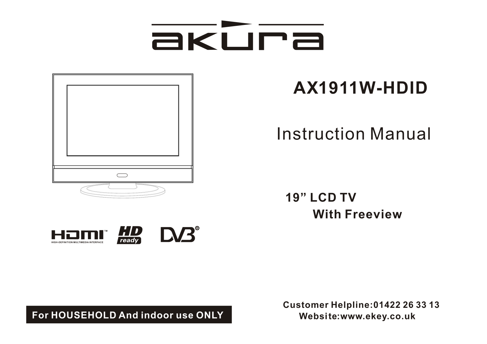 Akura AX1911W-HDID User's Manual