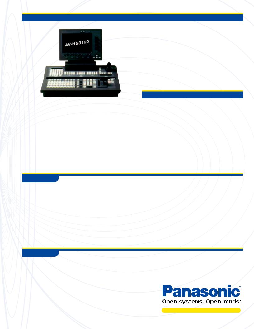 Panasonic AV-HS3100 specifications