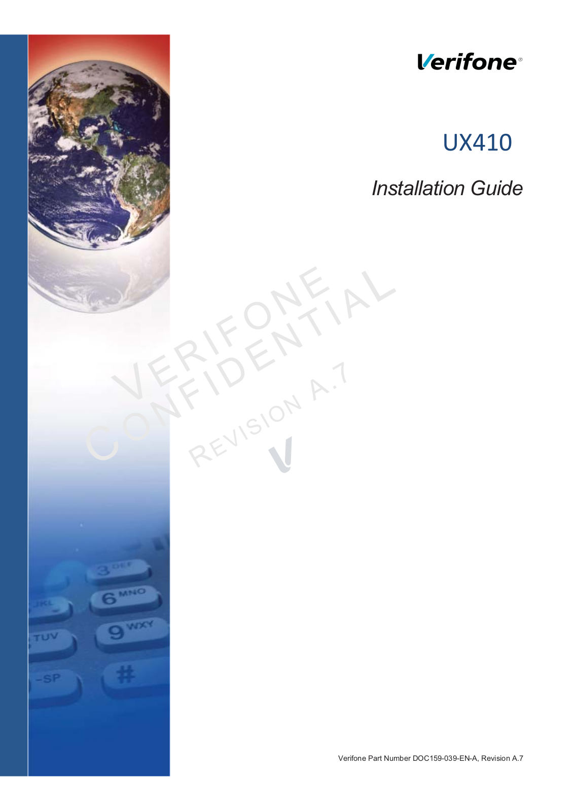 Verifone UX410 User Manual