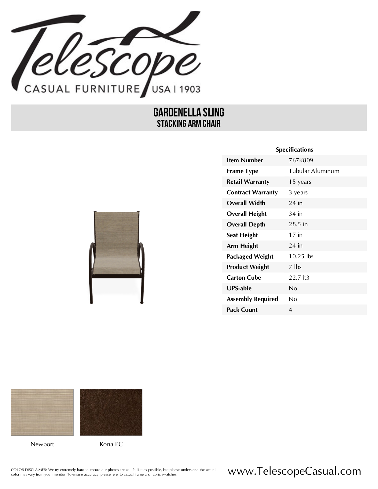 Telescope Casual TE3042 Specifications - ManualMachine.com