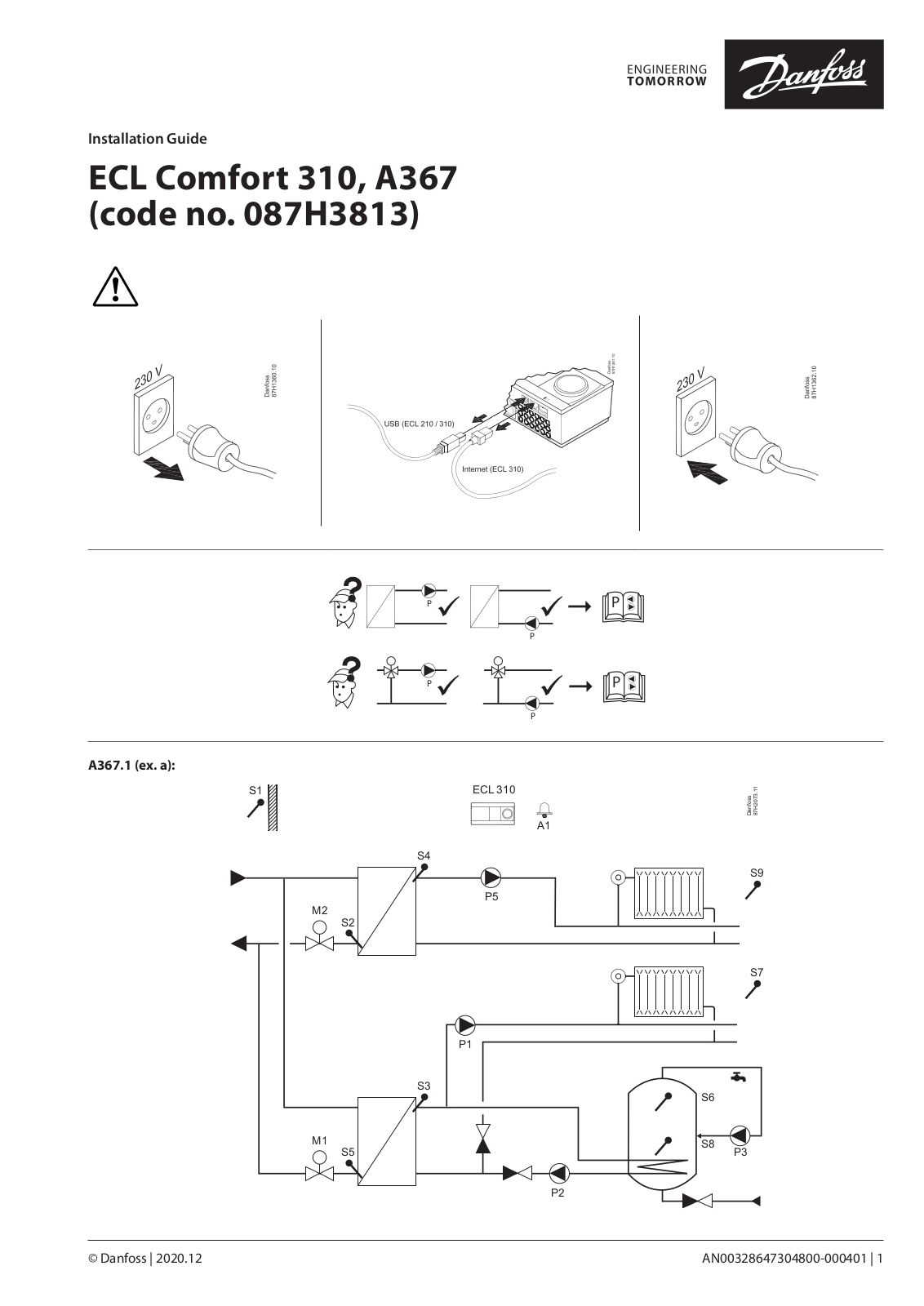 Danfoss A367 Installation guide