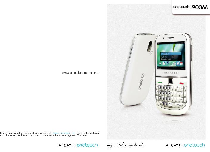 Alcatel One Touch 900M User Manual