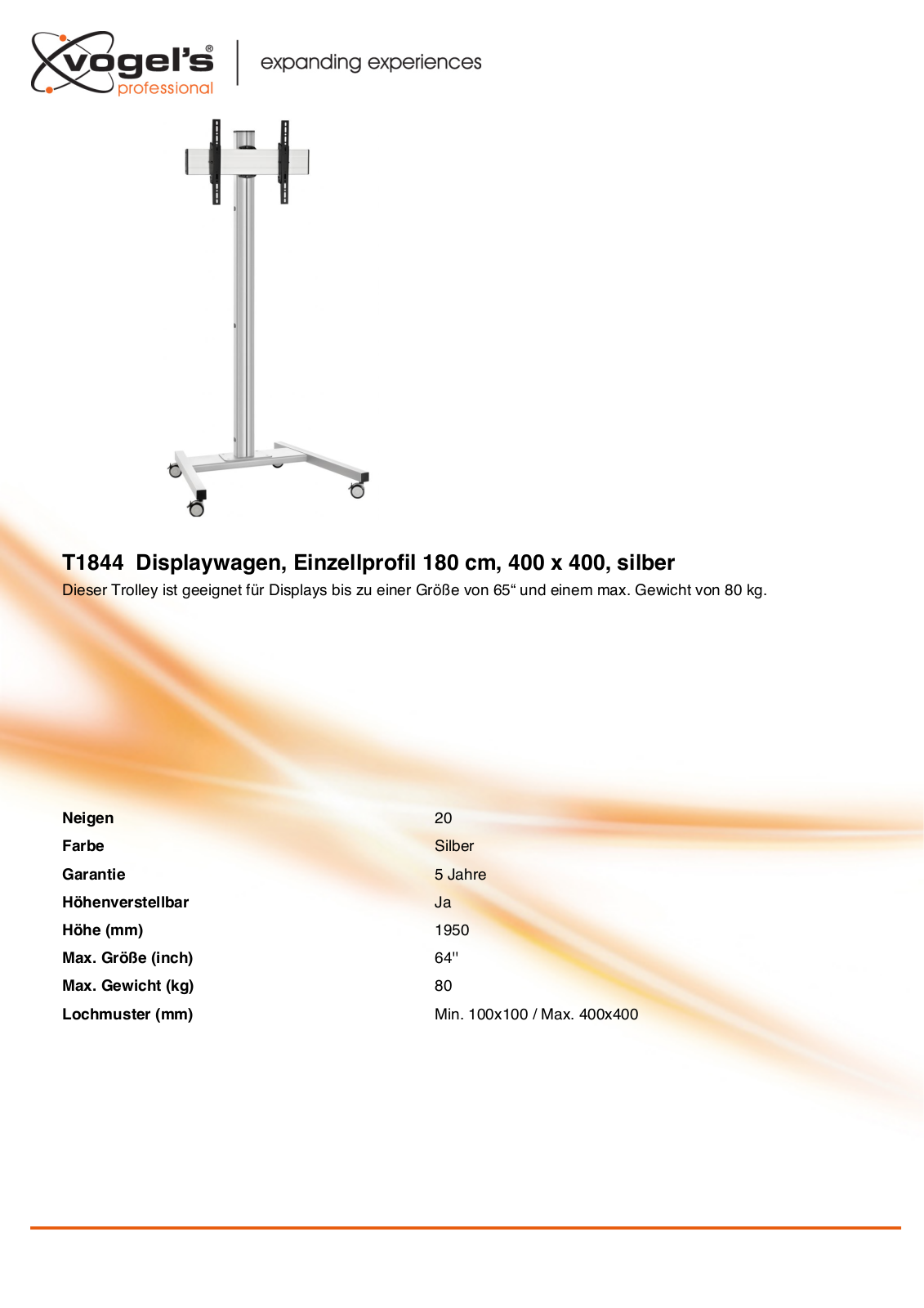 Vogel's T1844 User Manual