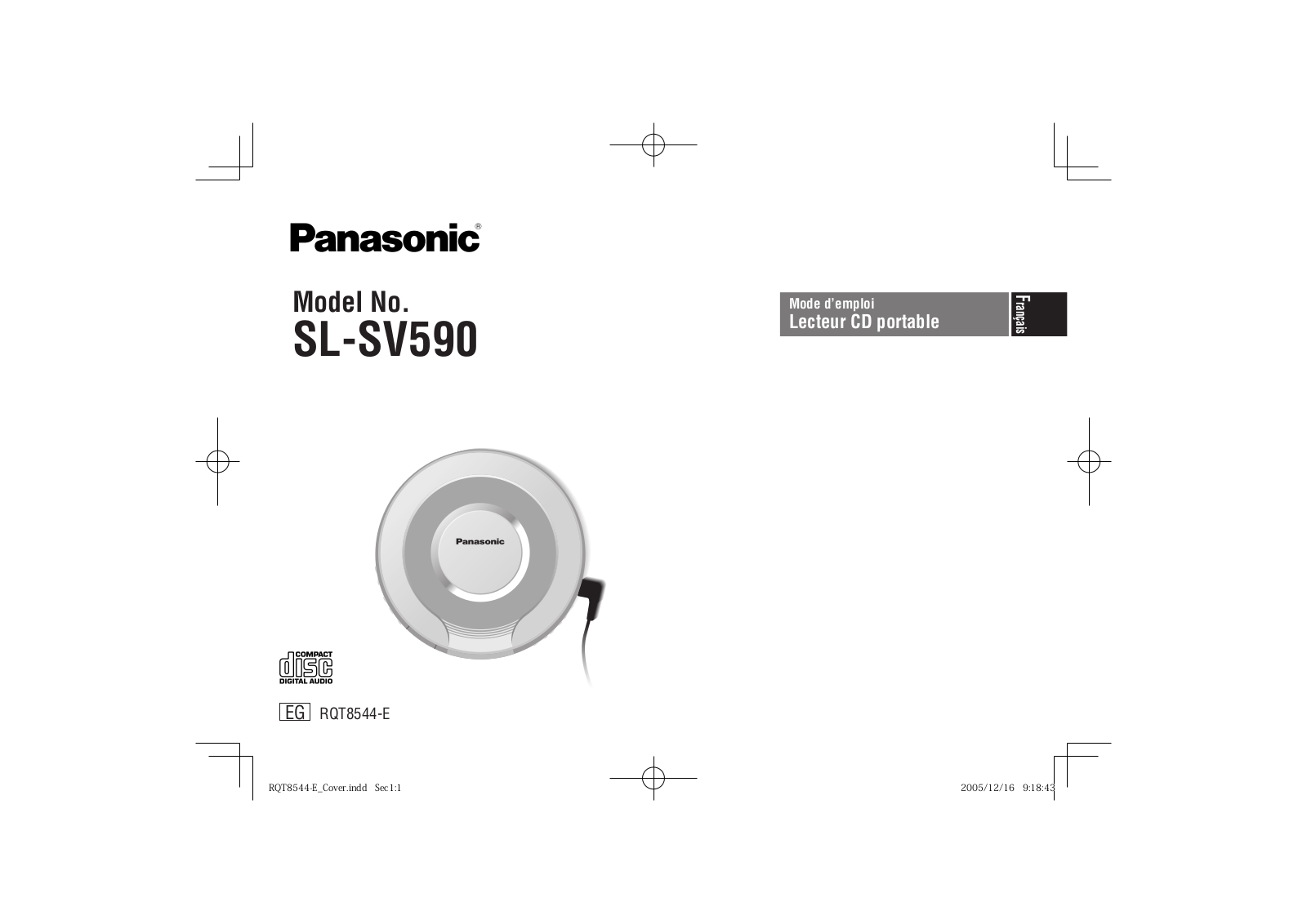 Panasonic SL-SV590 User Manual