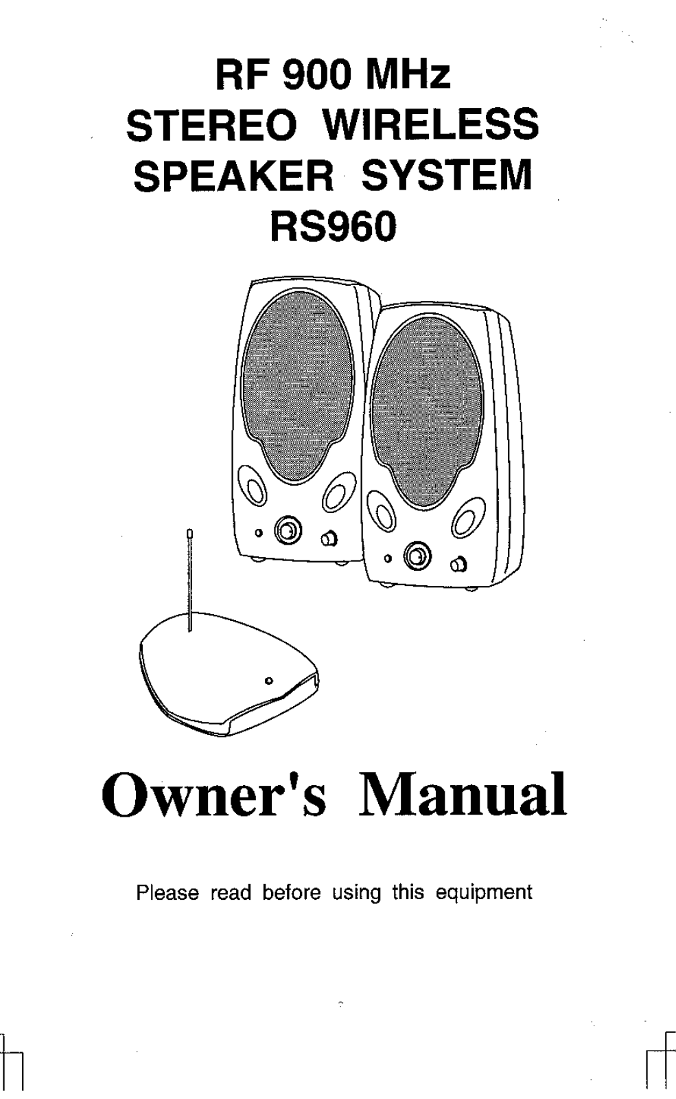 Uni Art Precise RS960 001T, RS960 001R User Manual