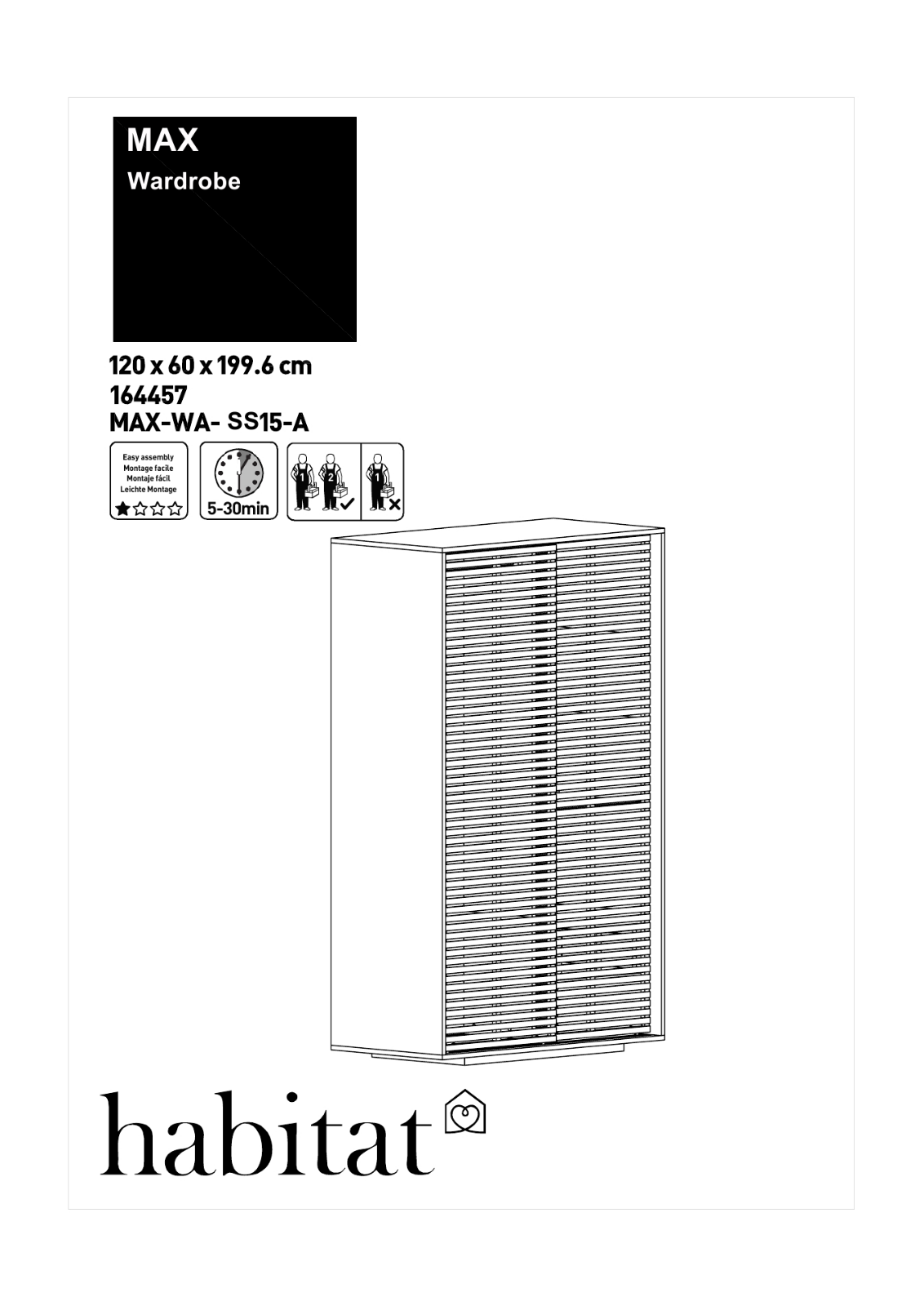 Habitat 164457 Instruction manual