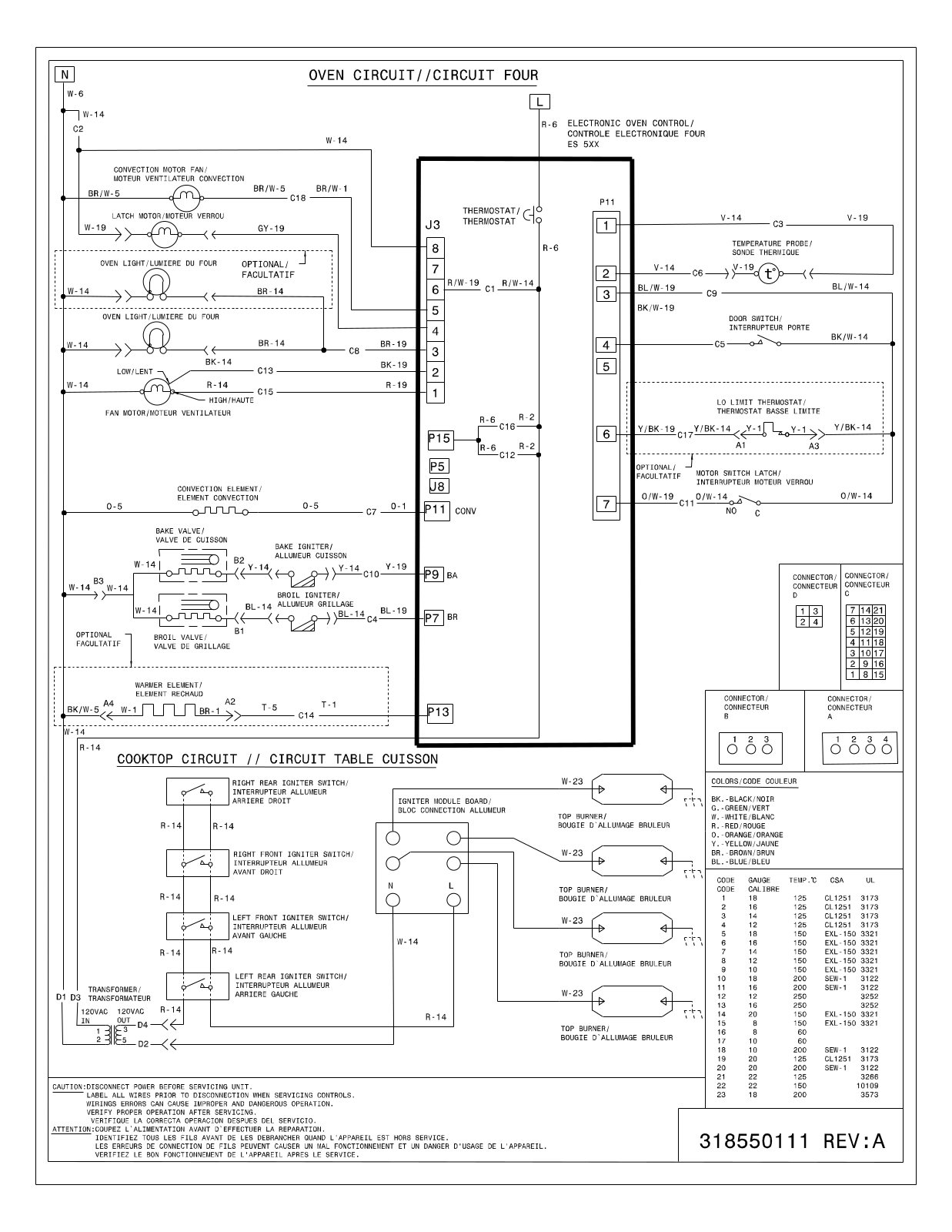 Frigidaire CPGS3085K WIRING DIAGRAM