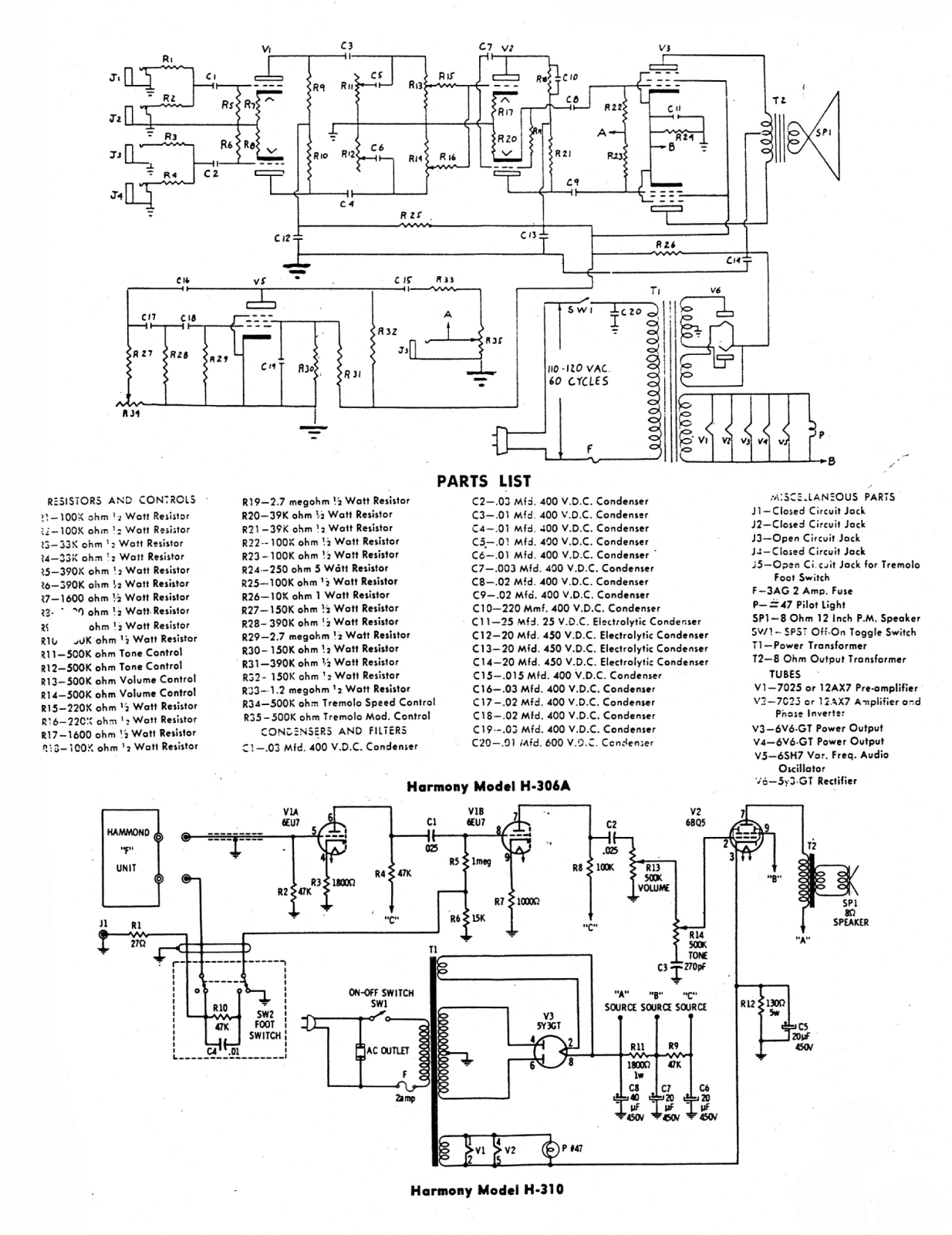 Harmony h310 schematic