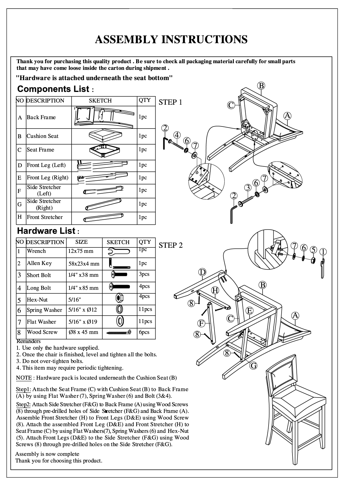 Red Barrel Studio RDBL3250 Installation & Assembly - ManualMachine.com