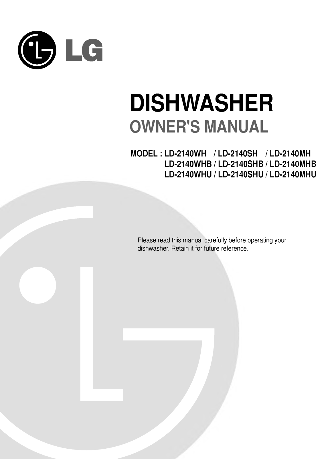 LG LD-2140WH User Manual