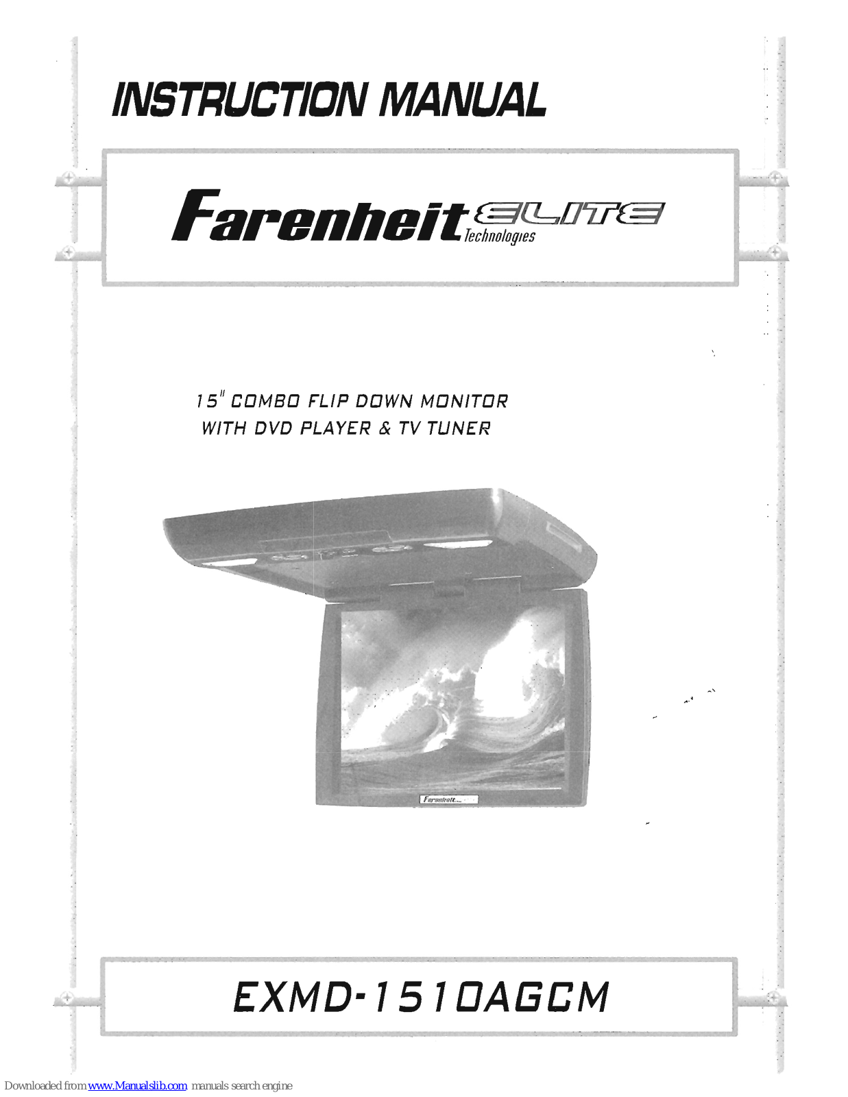 Farenheit EXMD 151OAGCM, Elite EXMD-151OAGCM Instruction Manual