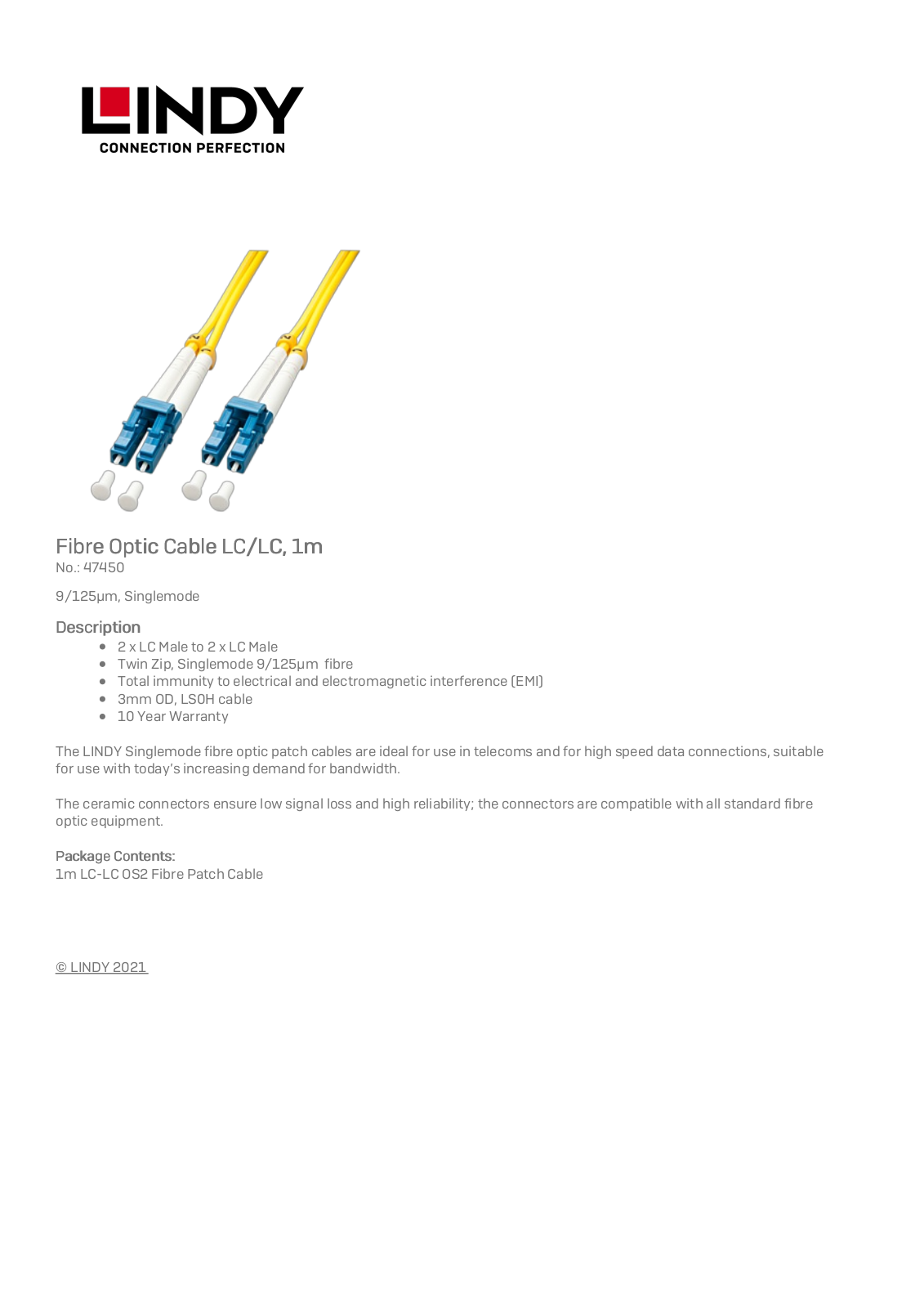 LINDY 47450 Datasheet - ManualMachine.com