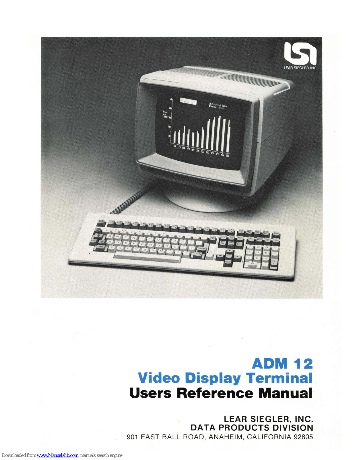 Lear Siegler ADM 12 User's Reference Manual - ManualMachine.com