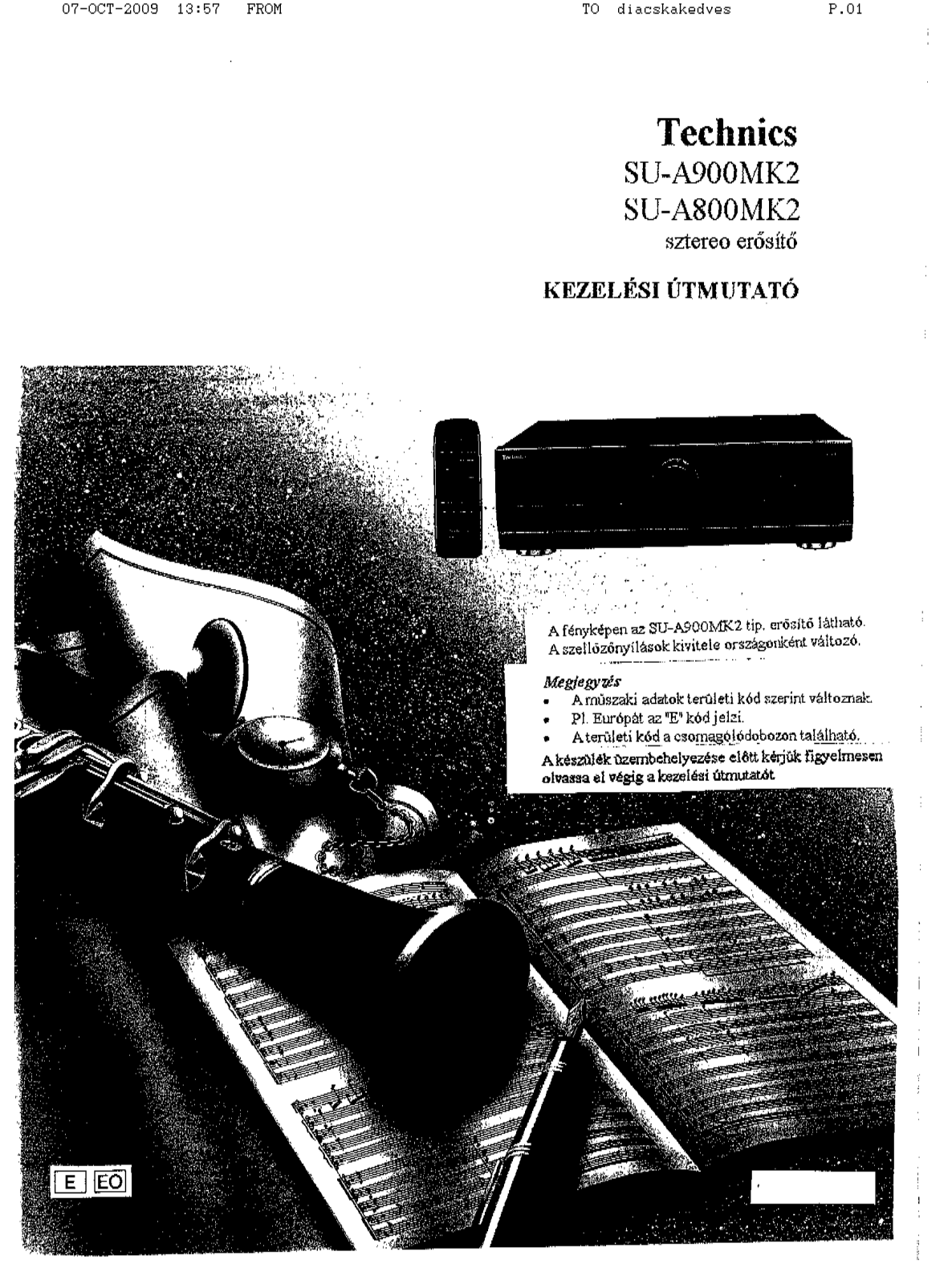 Technics SU-A800MK2, SU-A900MK2 User Manual