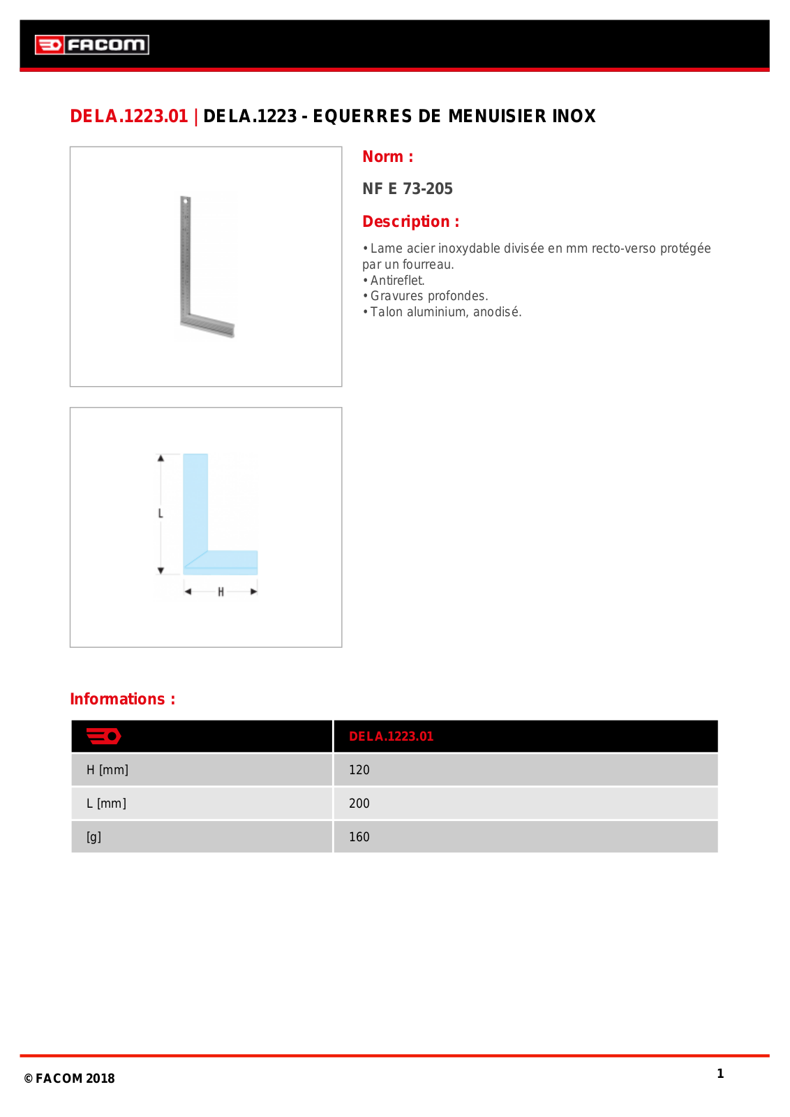Facom DELA.1223.01 Specification - ManualMachine.com