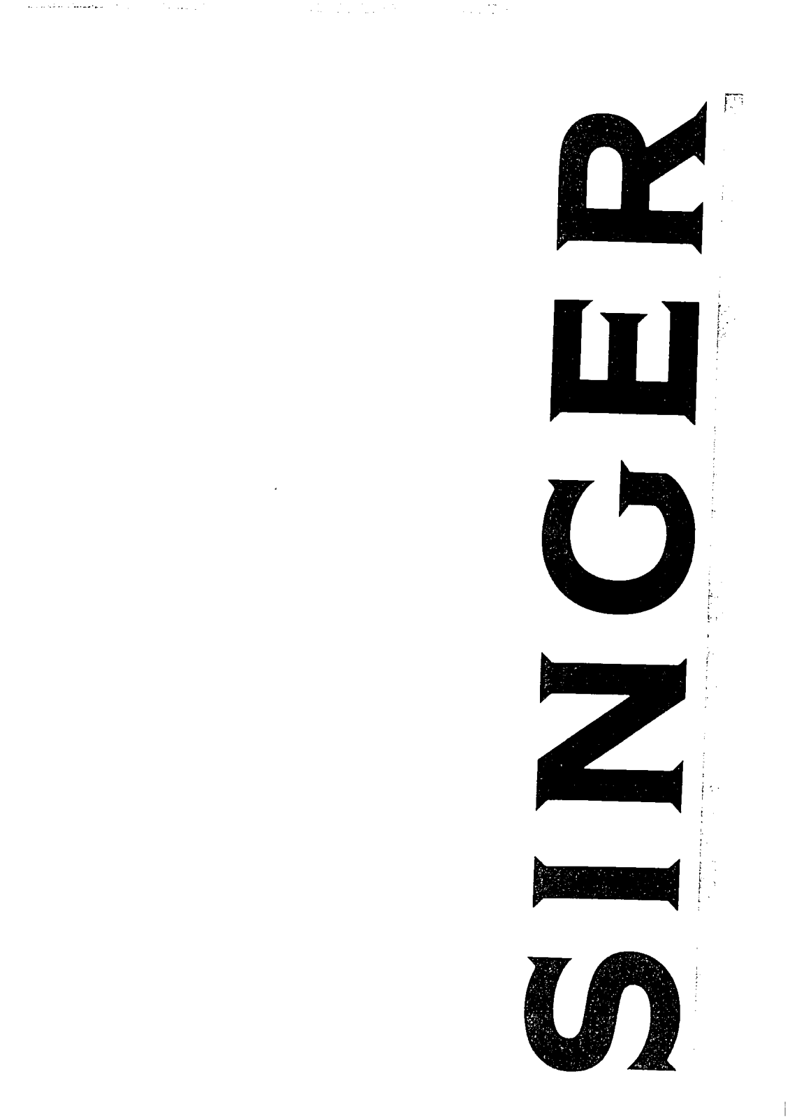 SINGER CONCERTO 3 User Manual