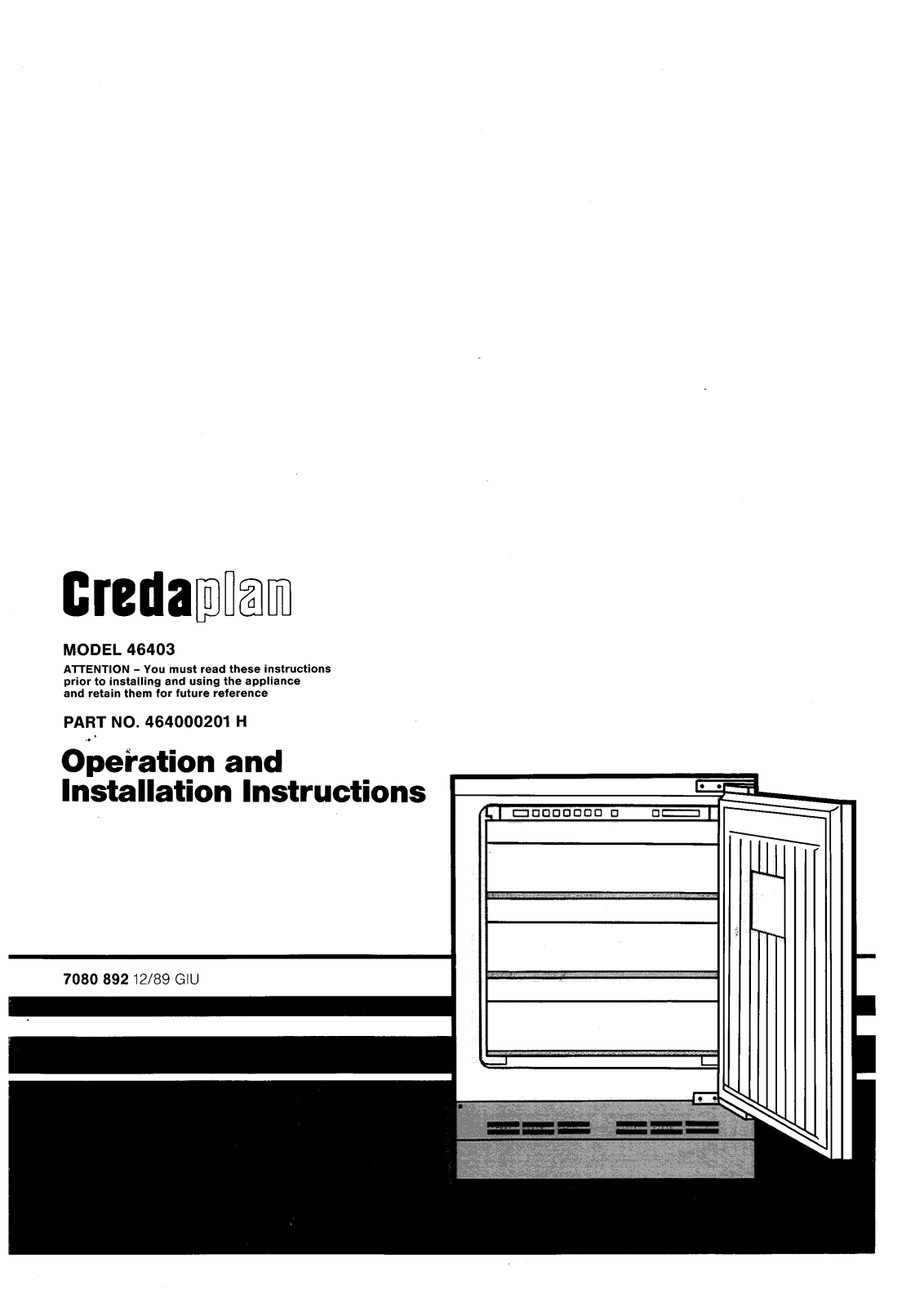 Creda HB46403 User Manual