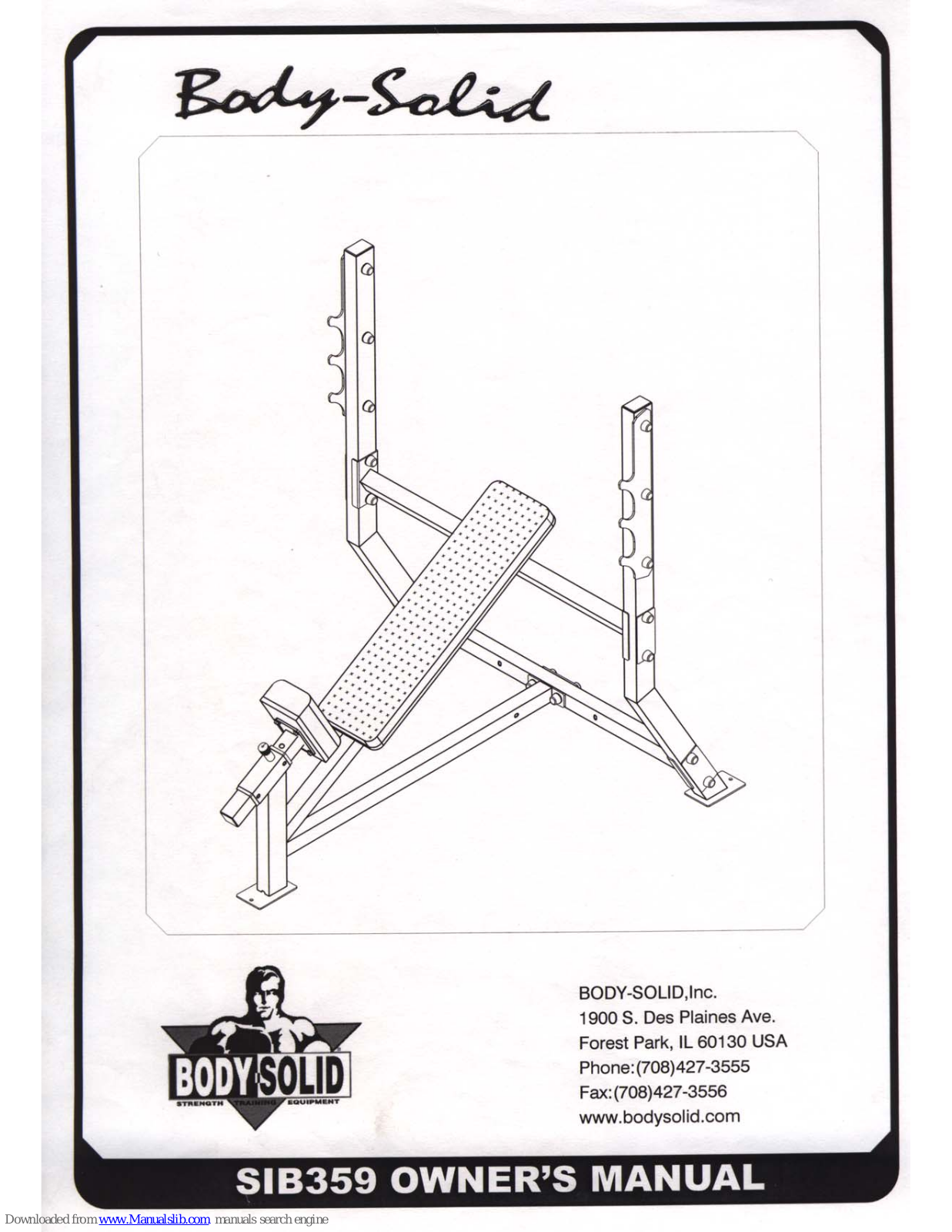 Body Solid SIB359 Owner's Manual