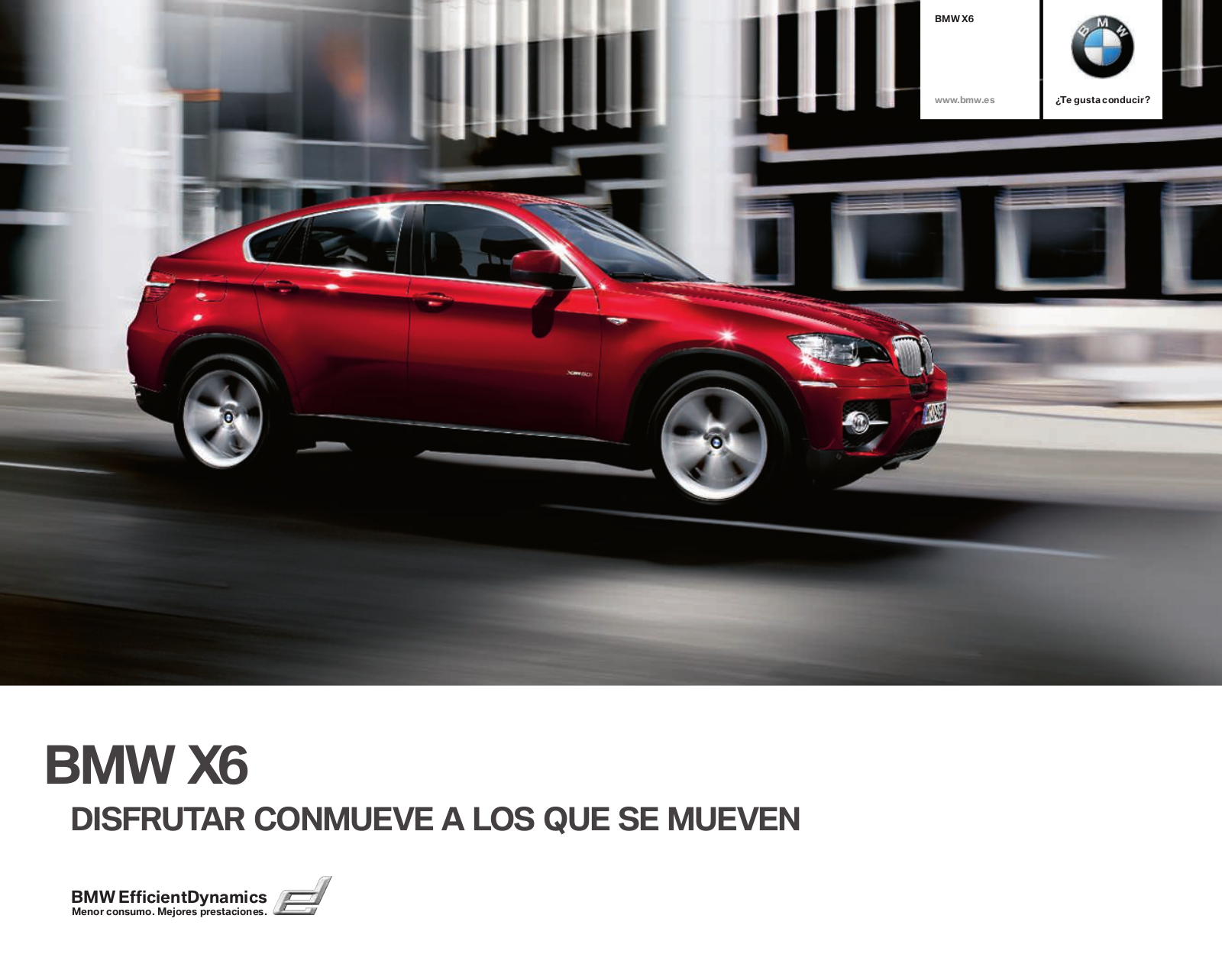 Bmw X6 2009 BROCHURE