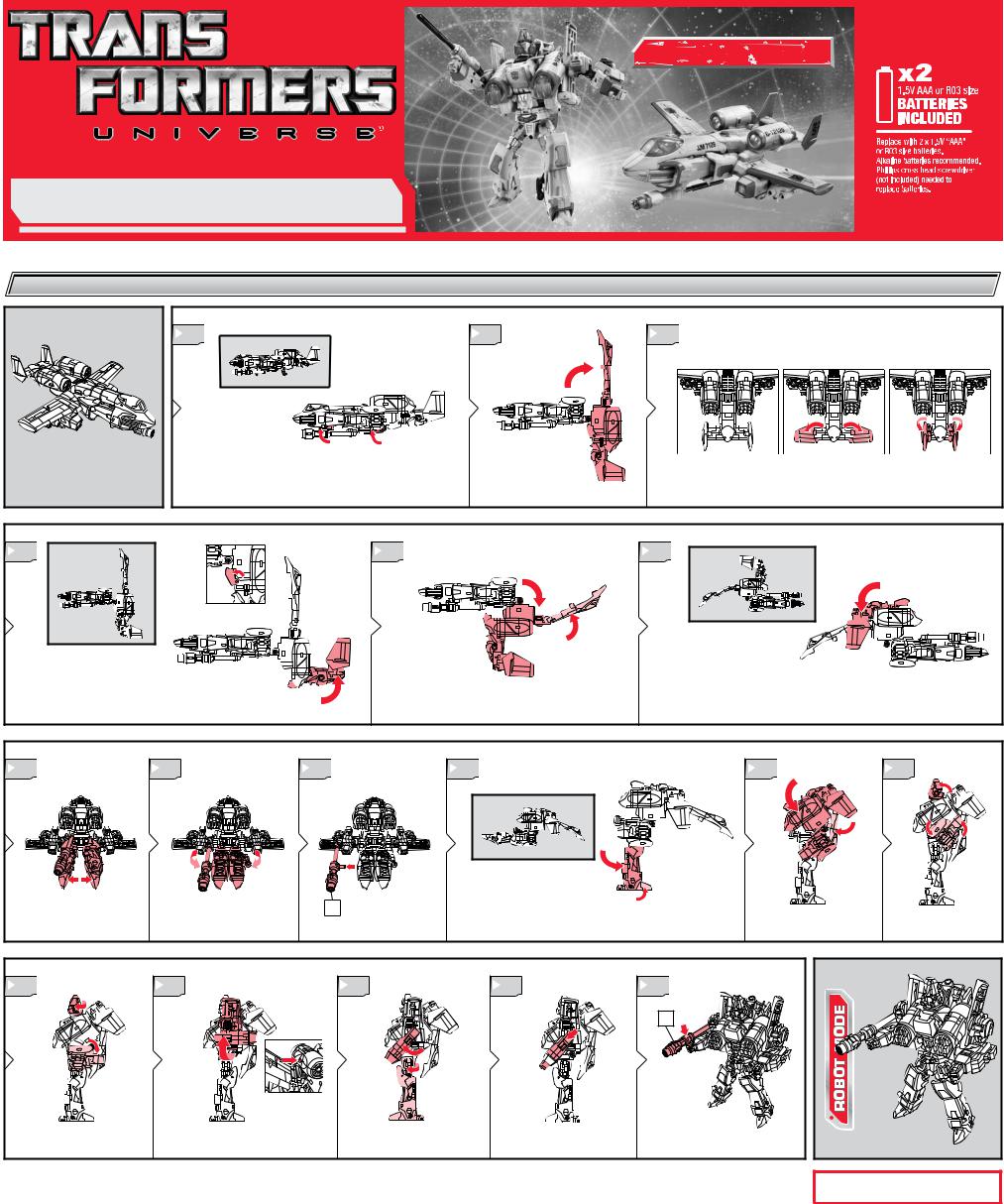 HASBRO Transformers Universe Powerglide User Manual