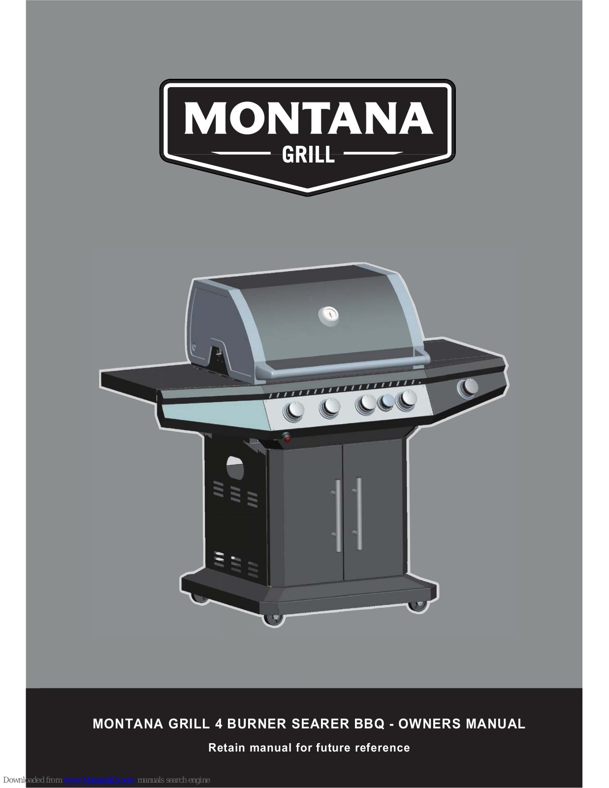 Montana MSRGG4B Owner's Manual