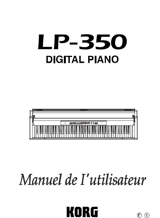KORG LP350 User Manual