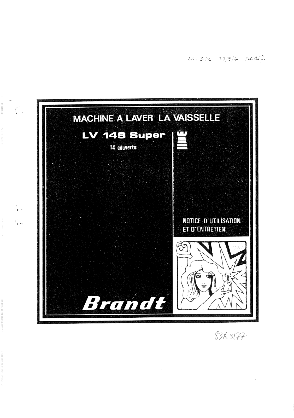 BRANDT LV149S User Manual