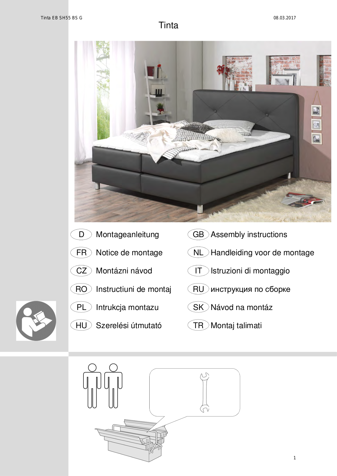 Maintal Tinta EB SH55 BS G Assembly instructions