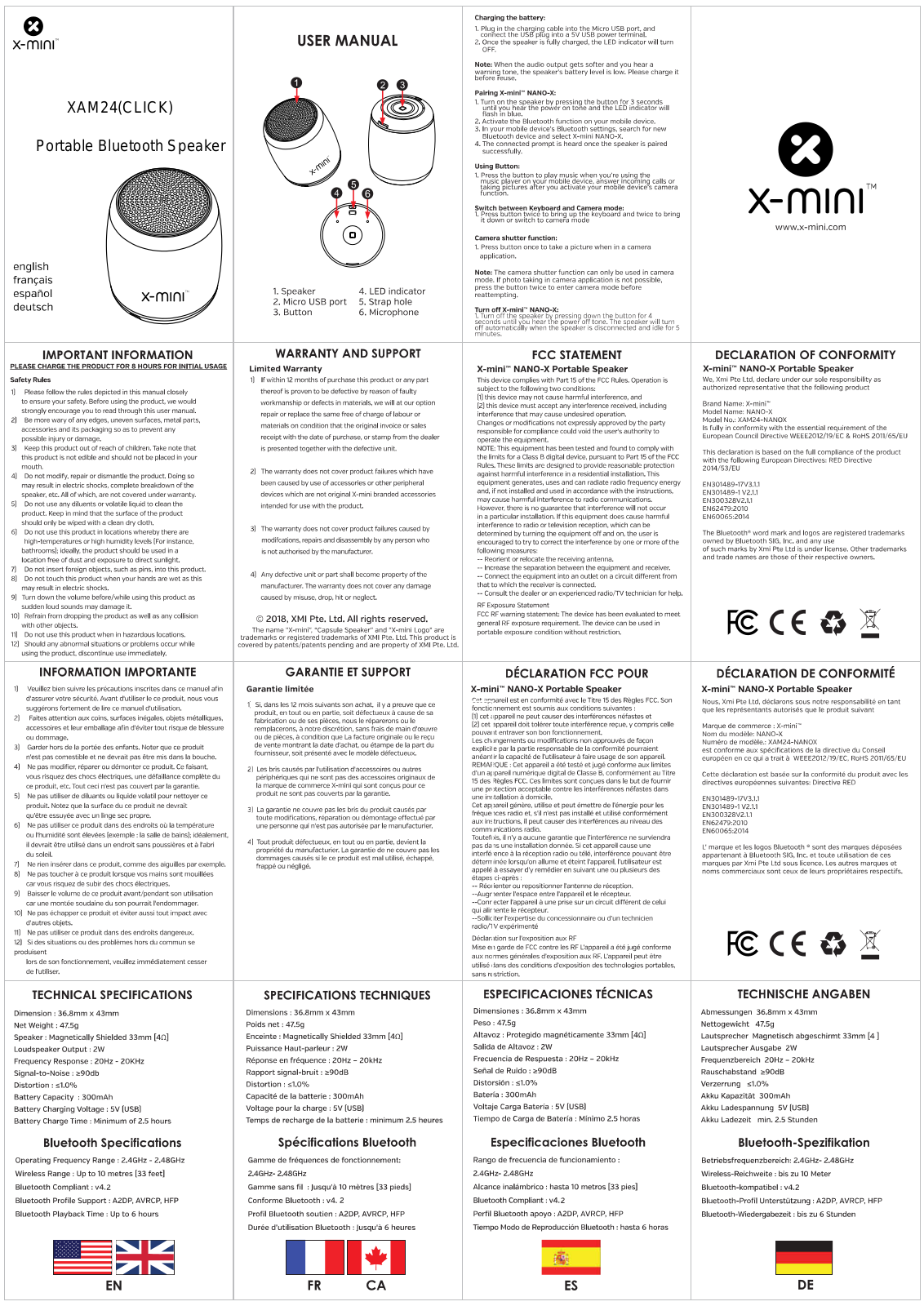 Xmi XAM24 User Manual