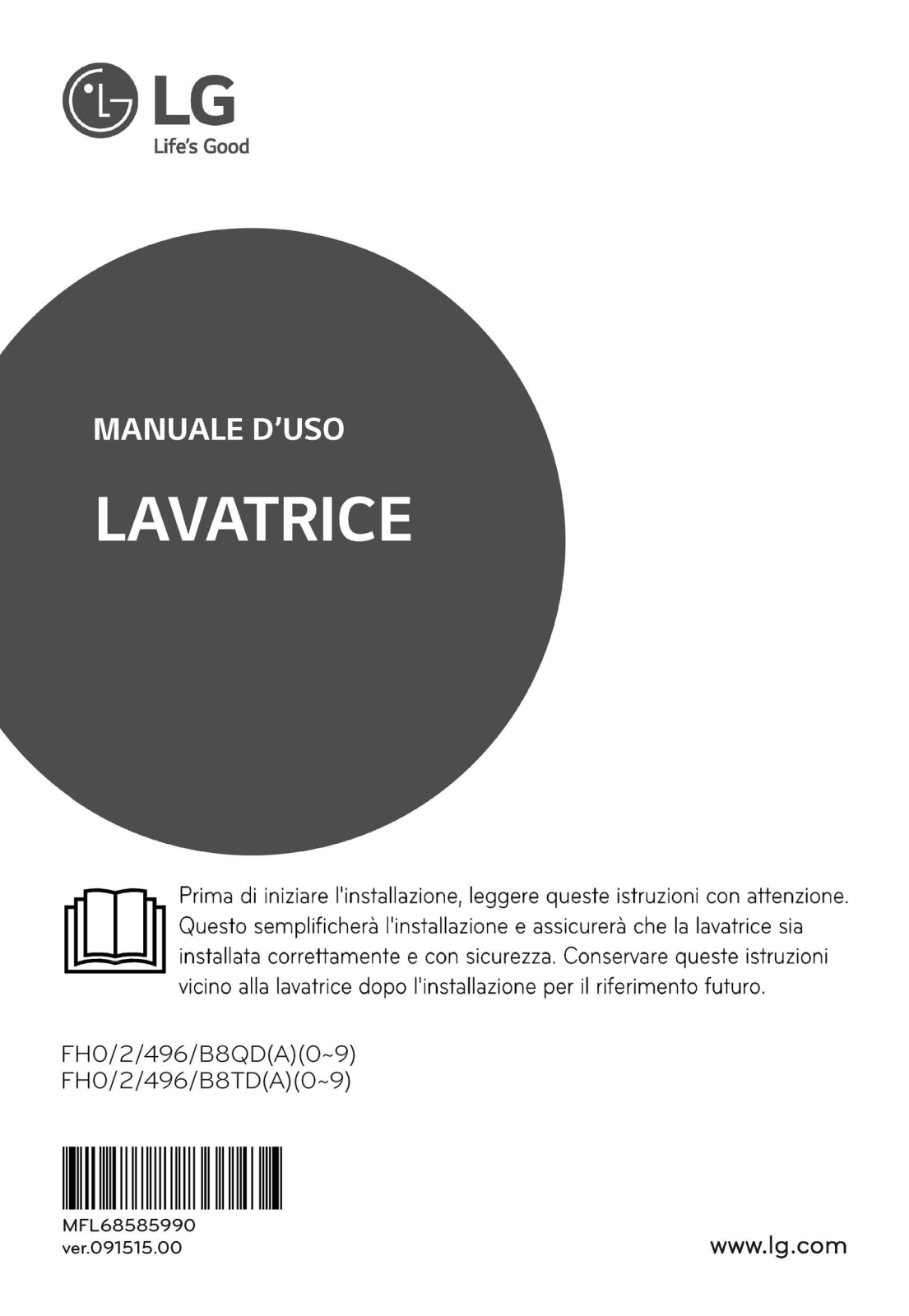 LG FH496TDAD, FH296TDA3, FH2B8TDA, FH2B8QDA, FH0B8QDA User Manual