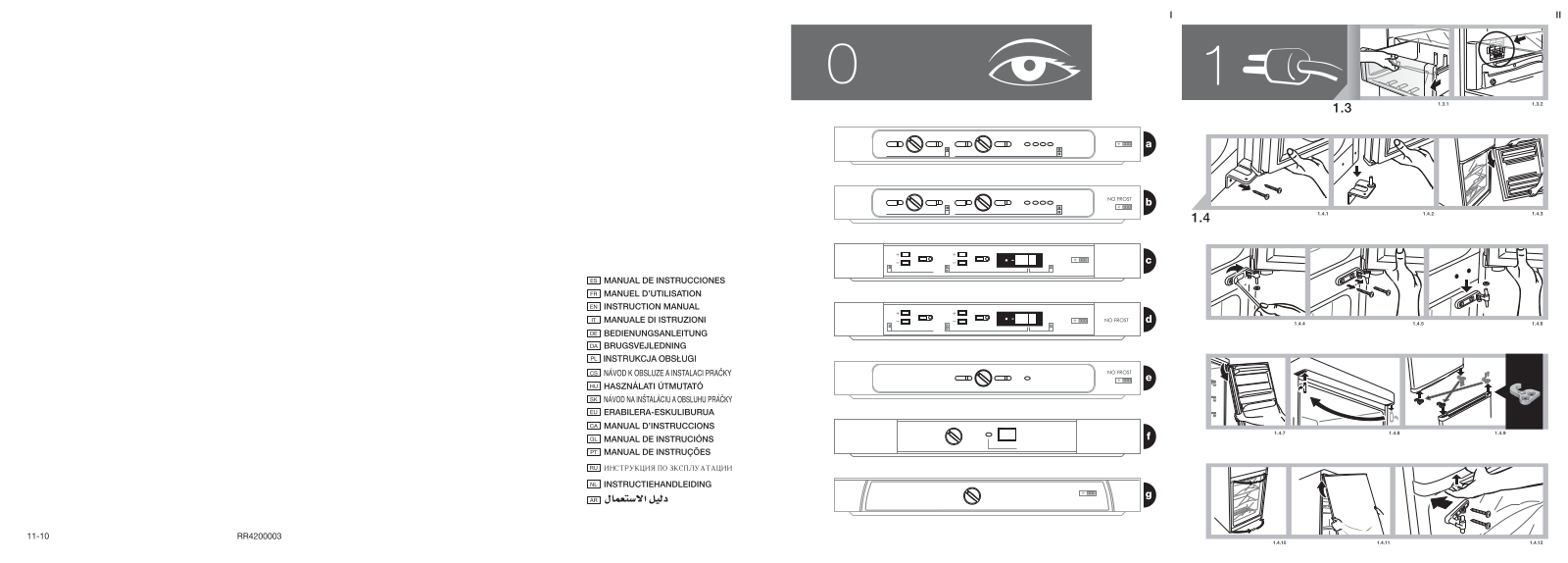 BRANDT BFC2312NW, BFC2312NX User Manual