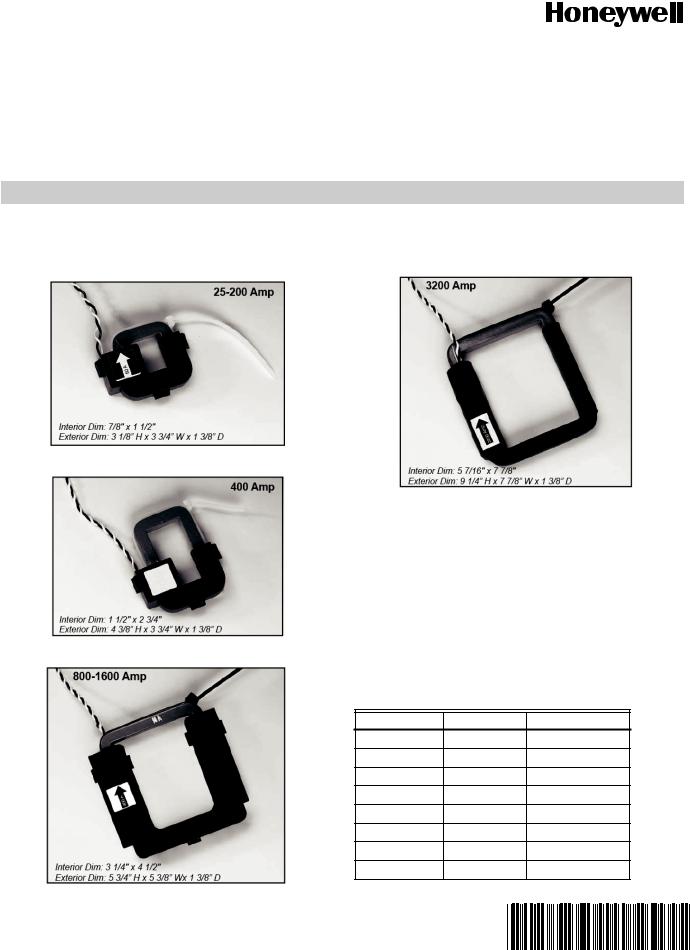 Honeywell SUB Series Specifications