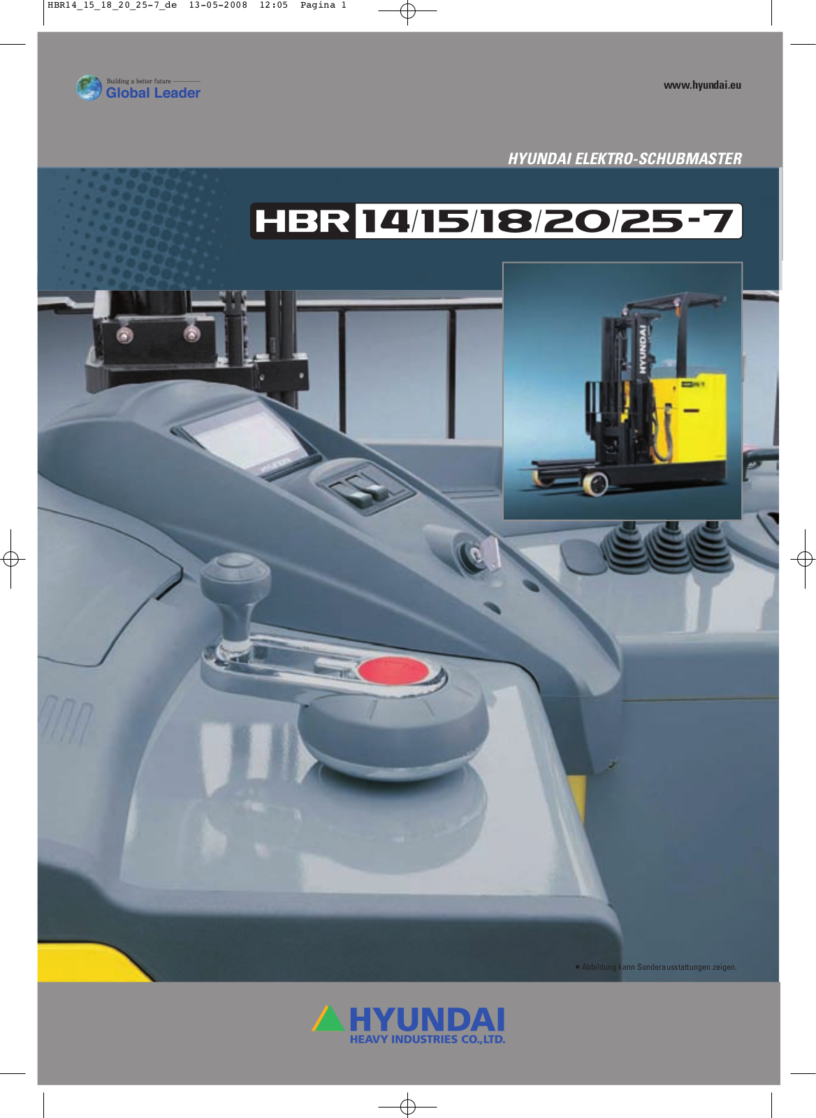 Hyundai HBR18-7, HBR20-7, HBR15-7, HBR14-7, HBR25-7 BROCHURE