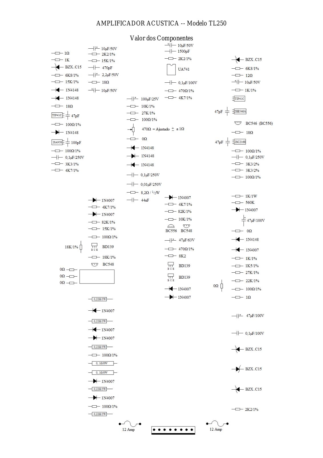 AMPLIFICADOR TL250 Schematic - ManualMachine.com
