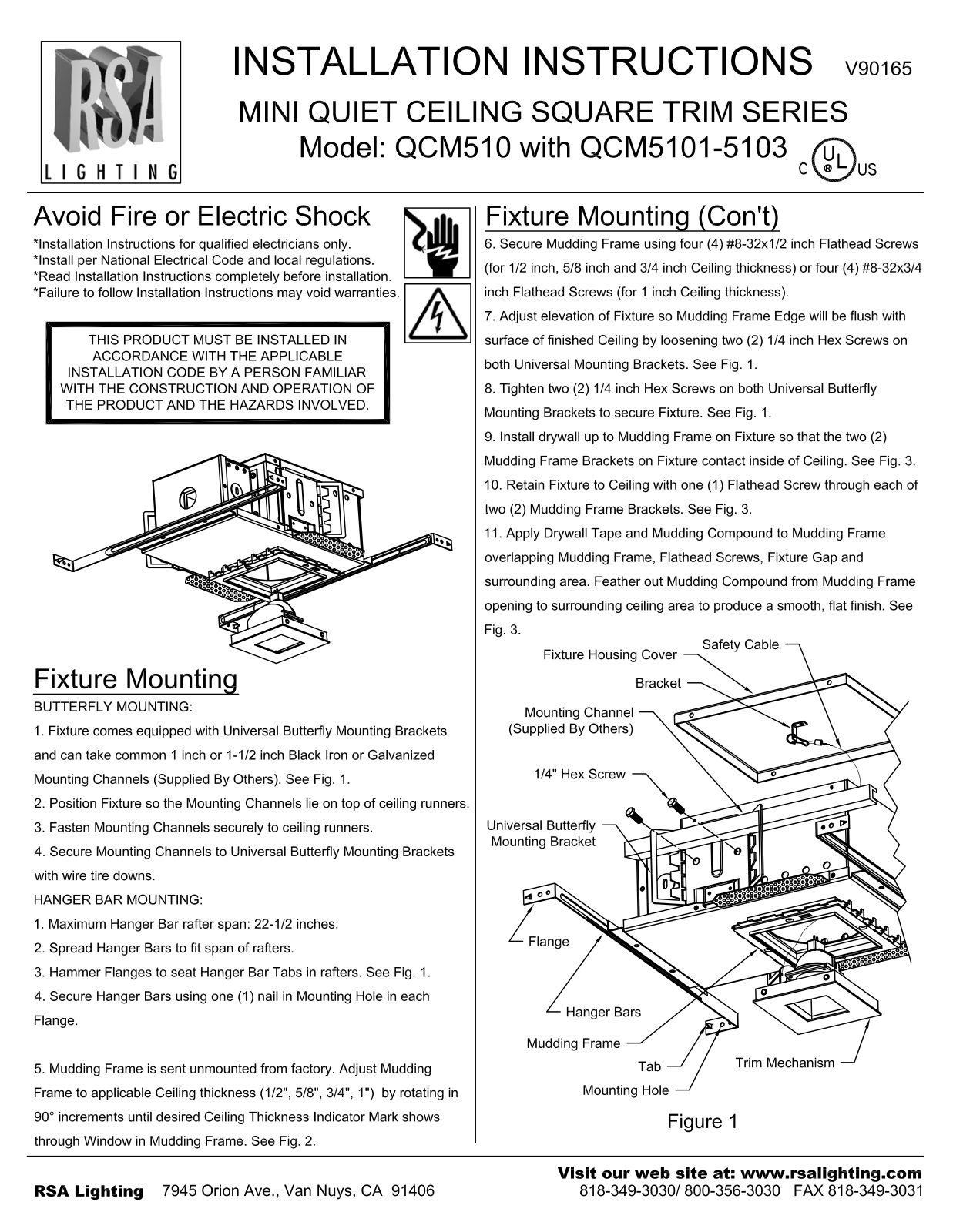 Cooper Lighting QCM5101, QCM5103, QCM510, QCM5102 User Manual