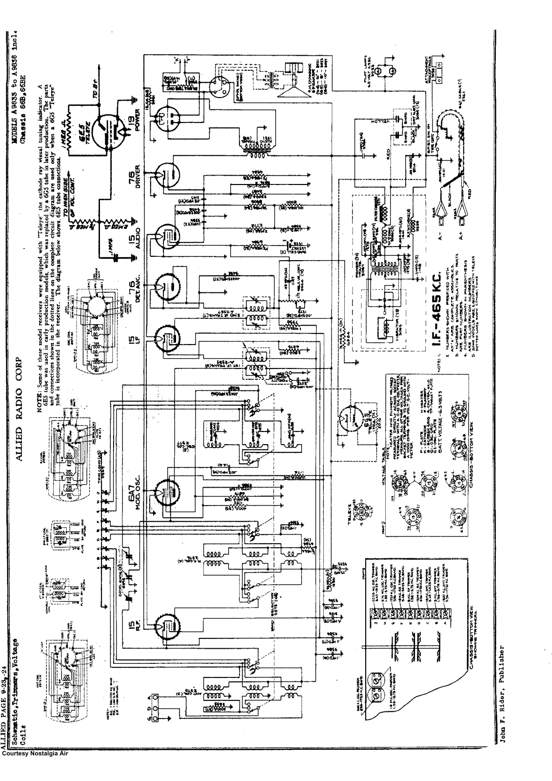 Allied Radio A9833, A9836 Schematic - ManualMachine.com