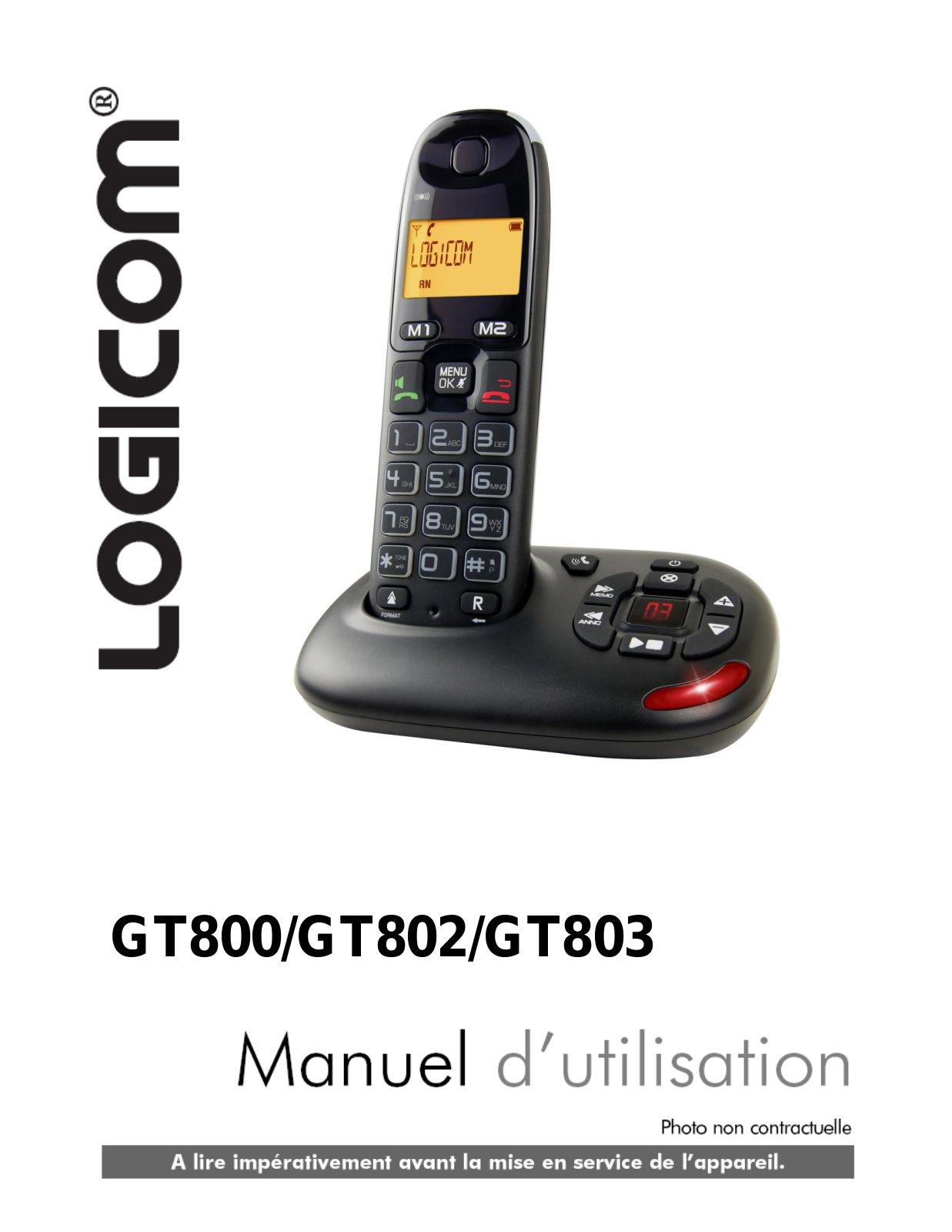 Logicom GT 803, GT 802 User Manual