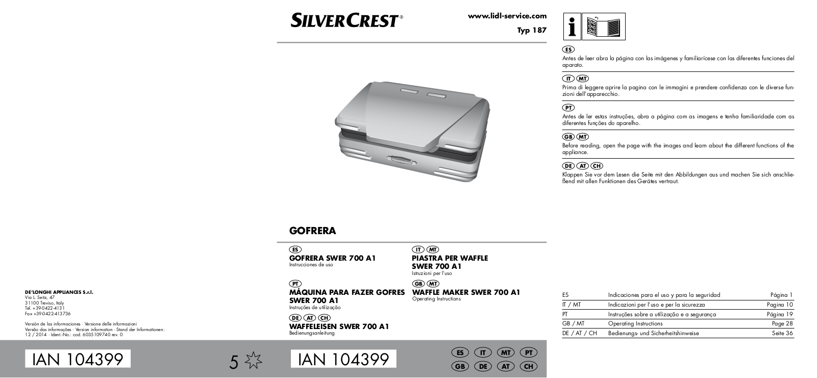 Silvercrest SWER 700 A1 User Manual