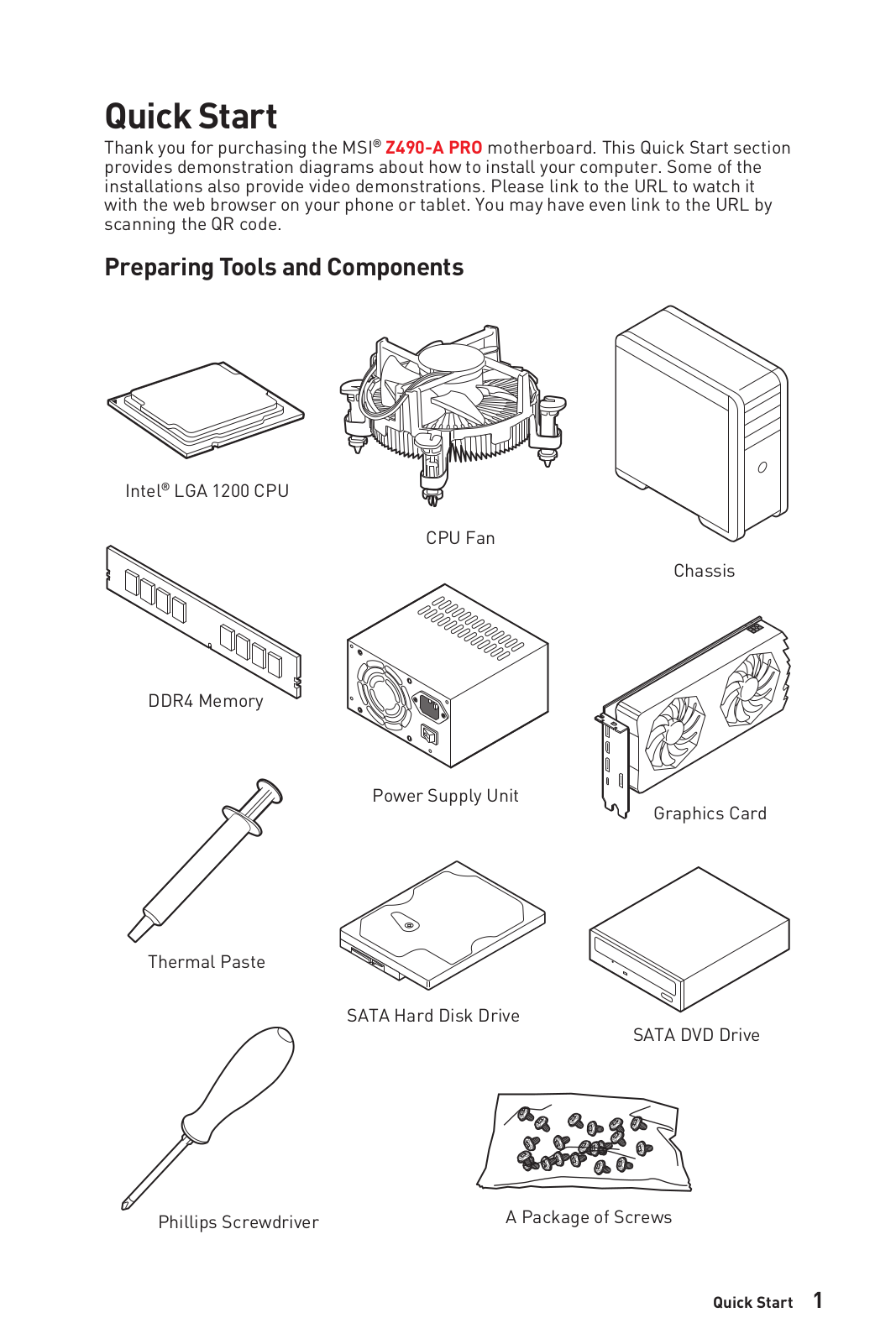 MSI Z490-A Pro User Manual