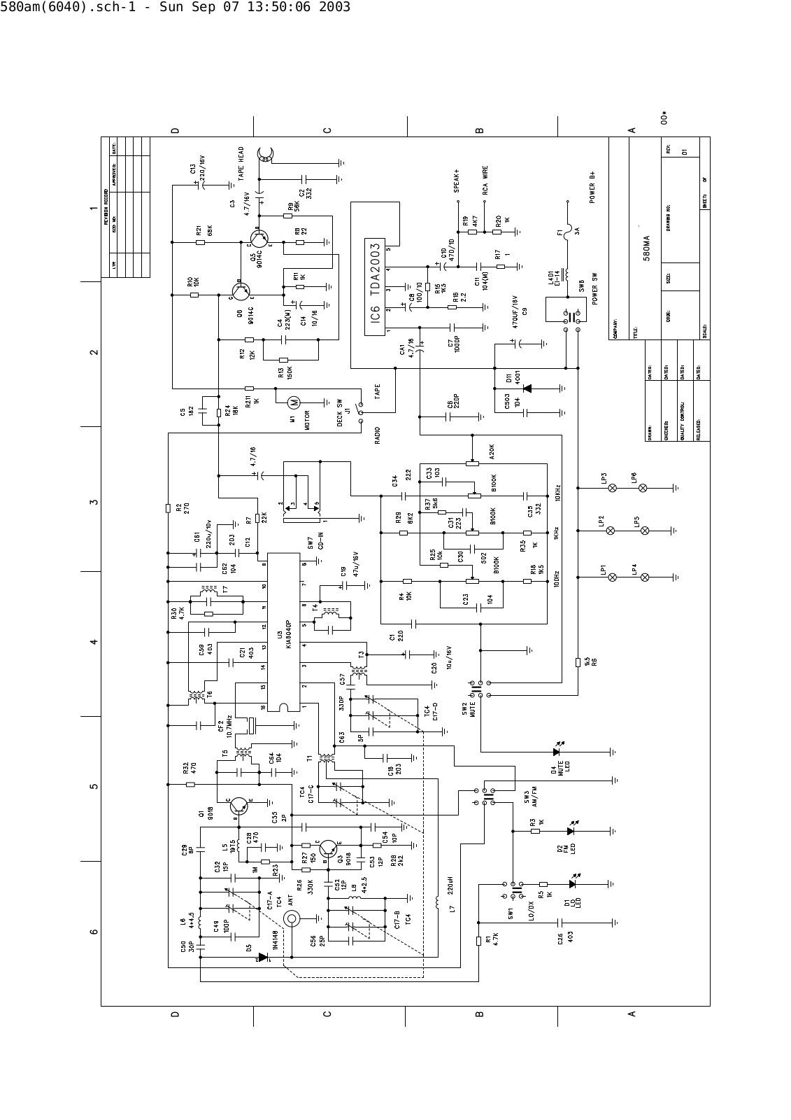 VITEK VT-3614 SCHEMATIC 1