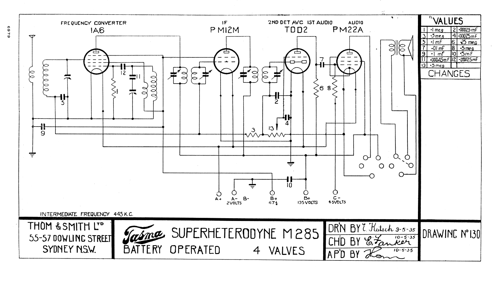 Tasma M285 Diagram - ManualMachine.com