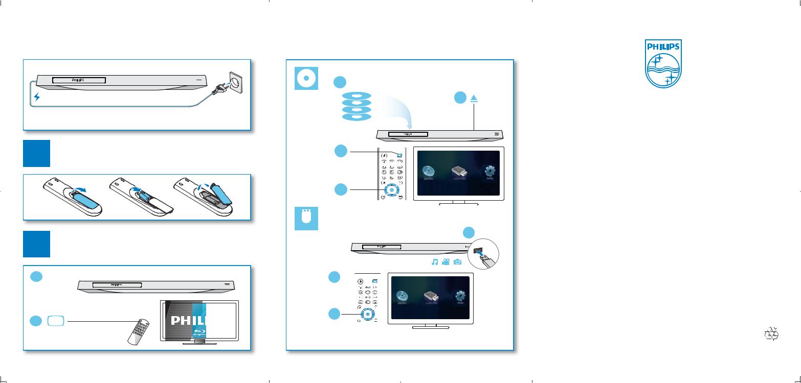 Philips BDP2900, BDP2930 Getting Started Guide