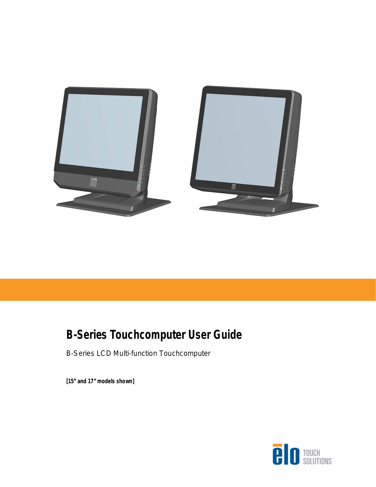 Elo TouchSystems SW 601075 User Manual